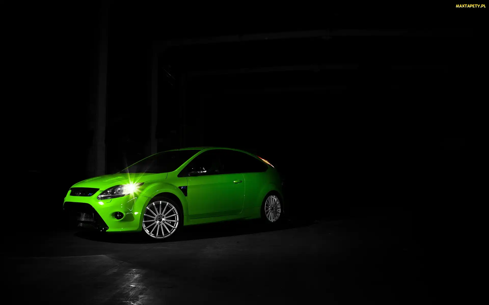 Samochód, Focus, Zielony, Ford