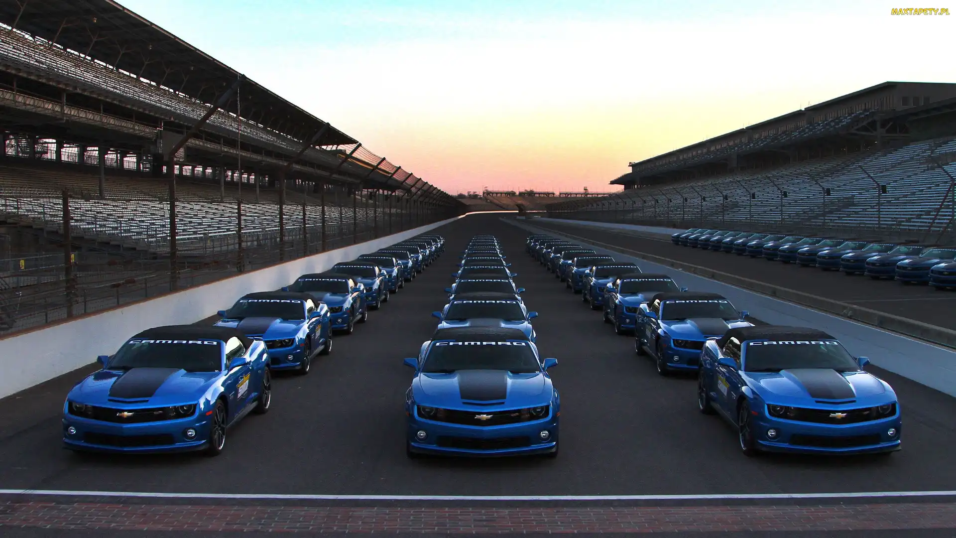 Chevrolet, Tor, Niebieski, Camaro