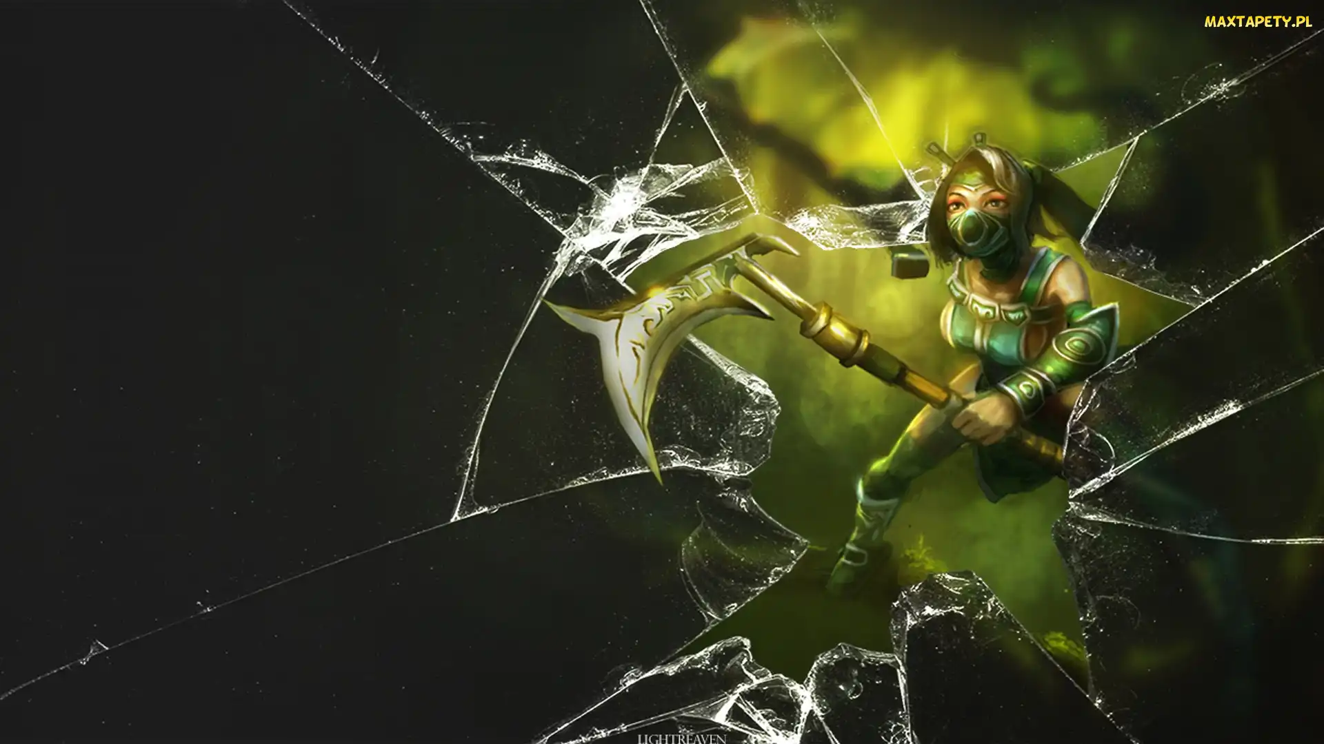 Pęknięty, Legends, Classic, Ekran, Of, Akali, League