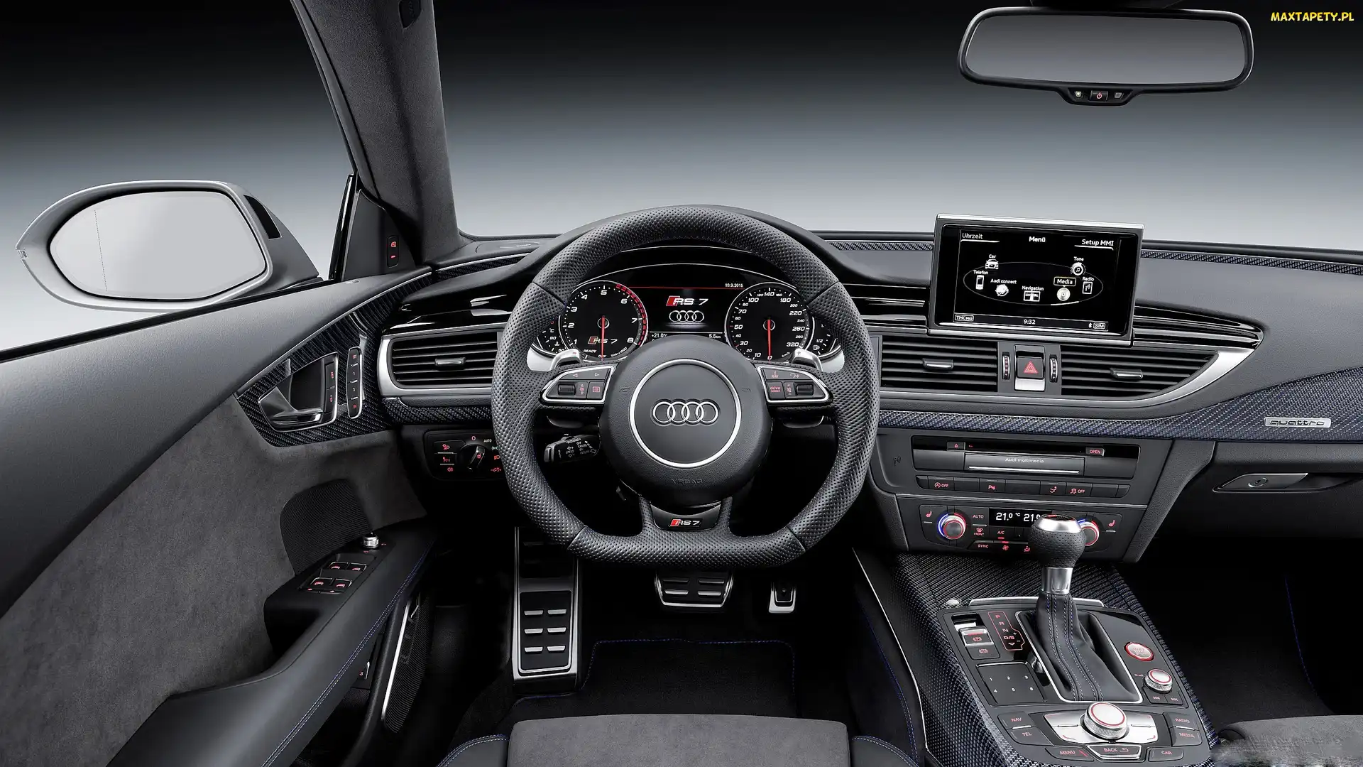 Przód, Wnętrze, Audi, RS7