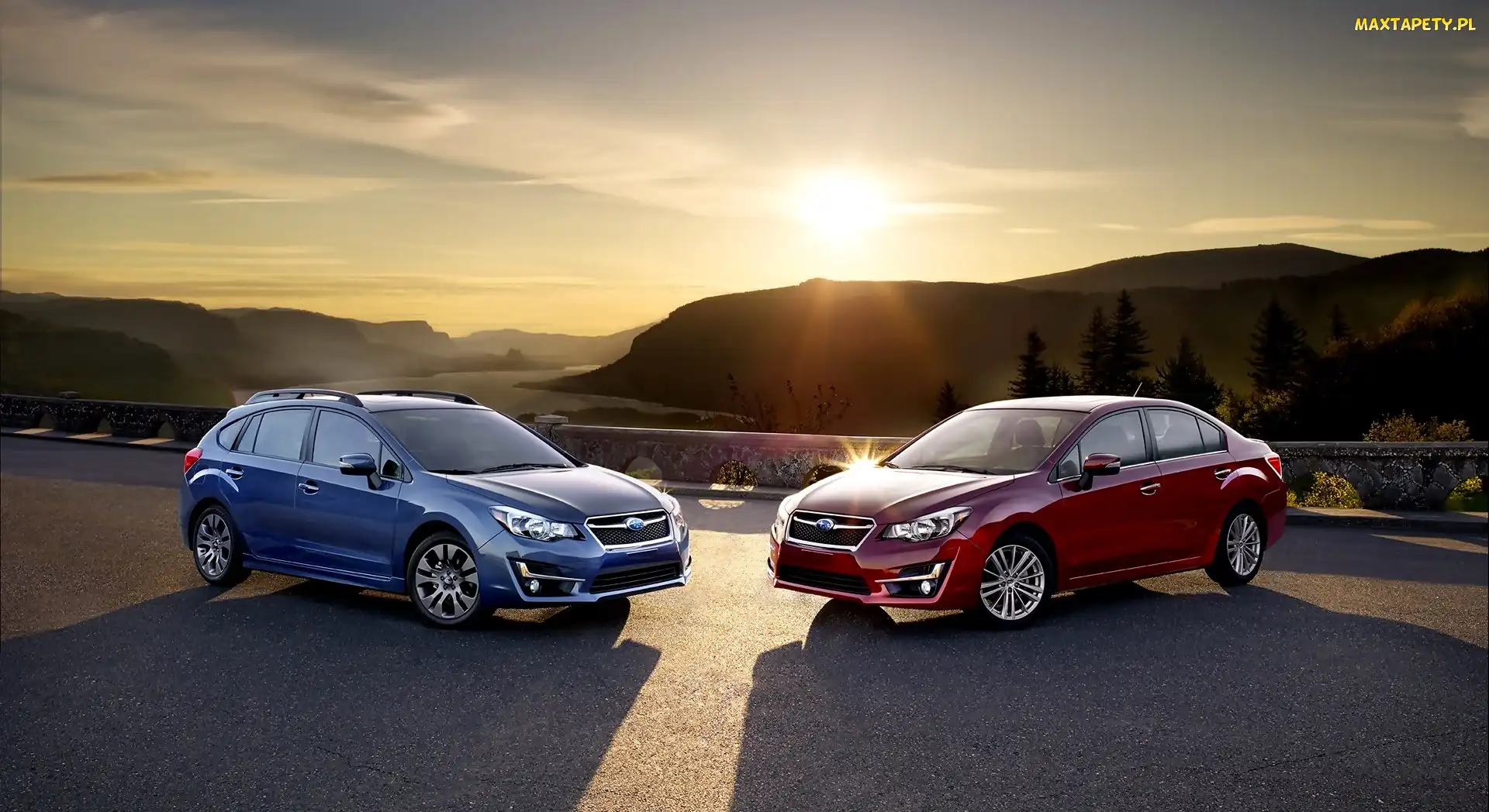 Słońca, Promienie, Subaru, Impreza