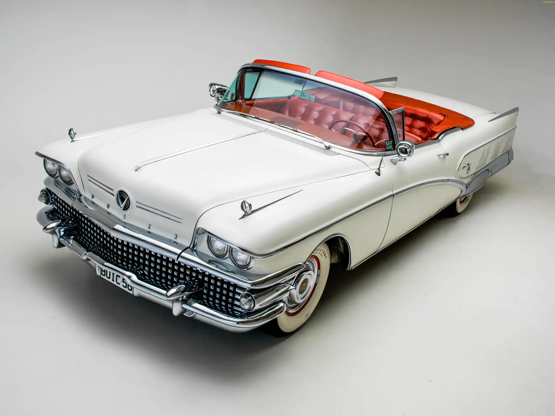 1958, Buick, Samochód, Retro