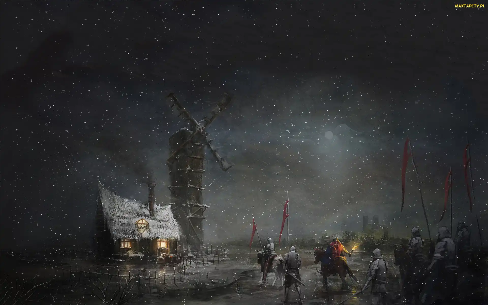 Art, Noc, Stary Młyn, Rycerze