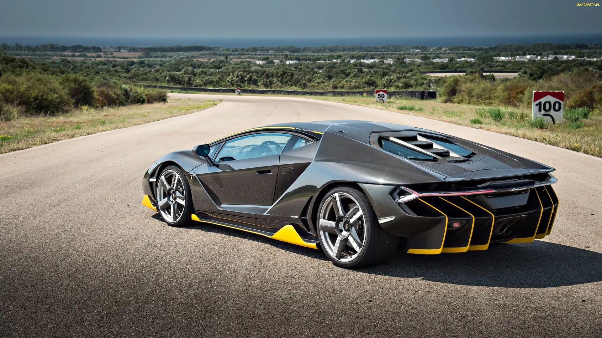 Droga, Krajobraz, Lamborghini Centenario