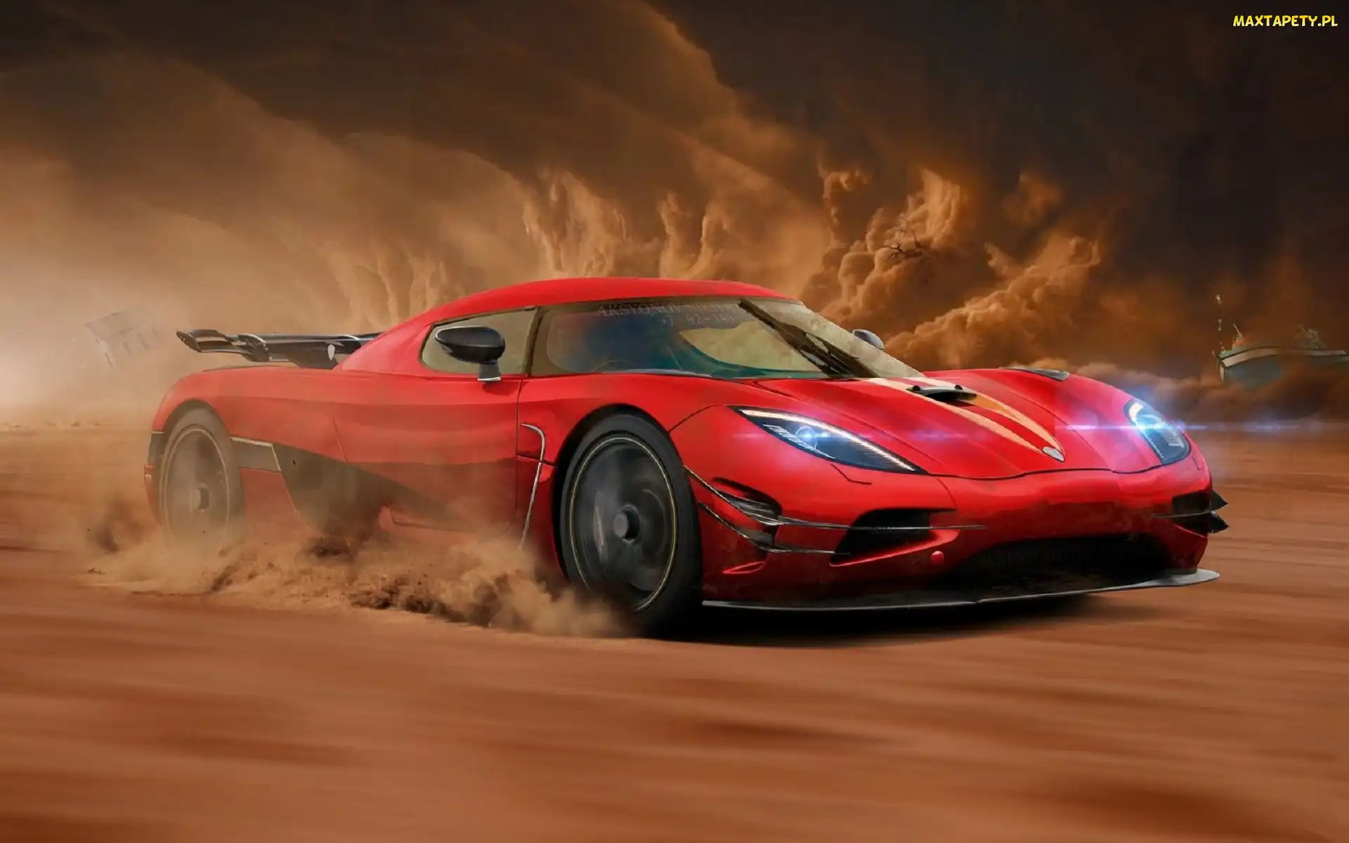 Samochód, Koenigsegg, Czerwony