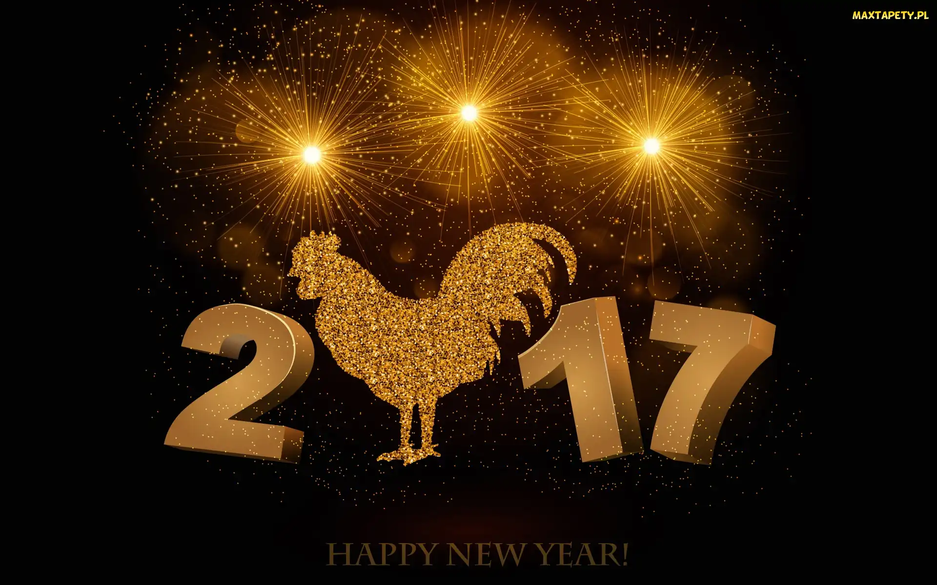 Sylwester, Fajerwerki, Kogut, Nowy Rok 2017