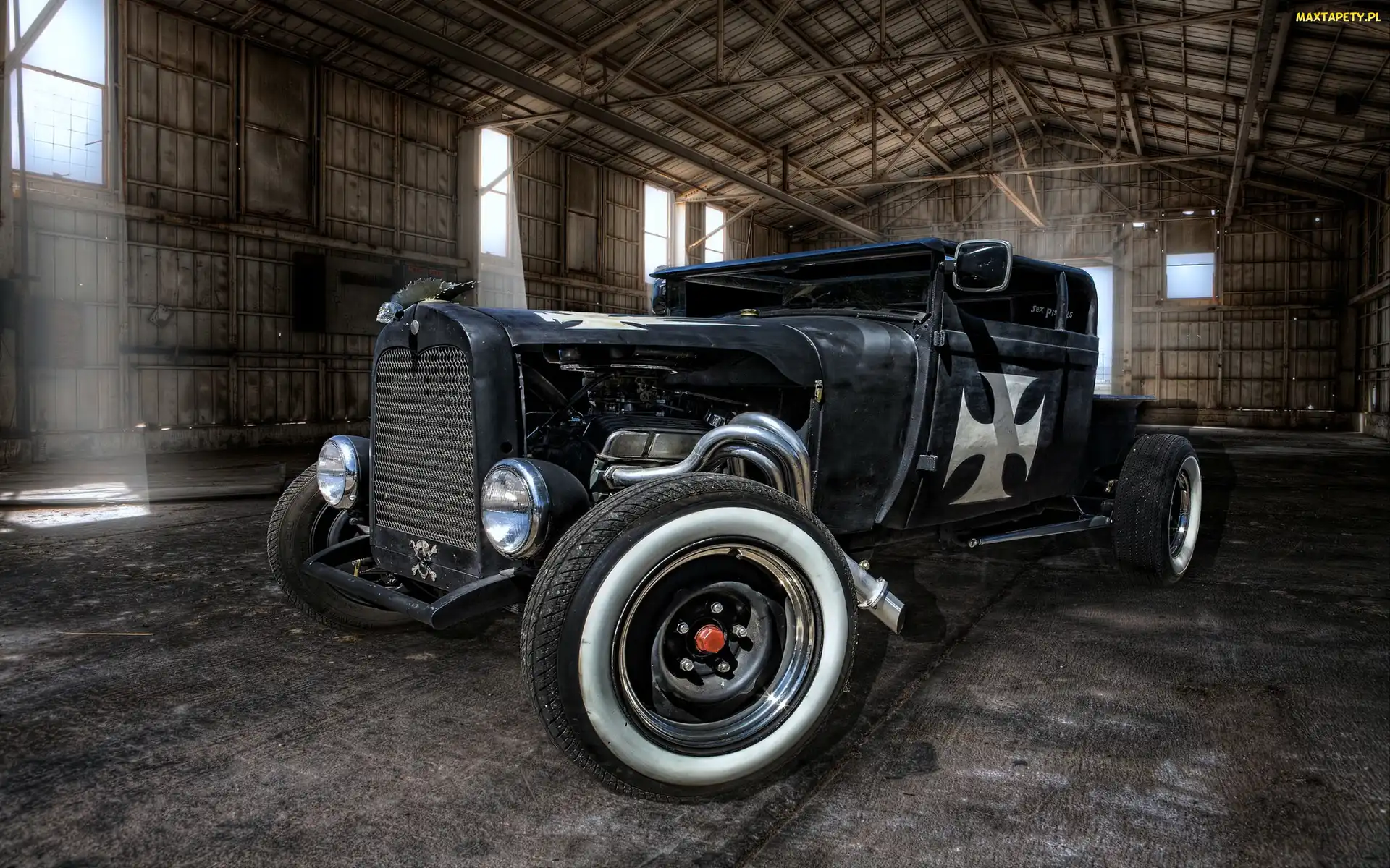 Stary, Hot Rod, Składak, Samochód, Czarny