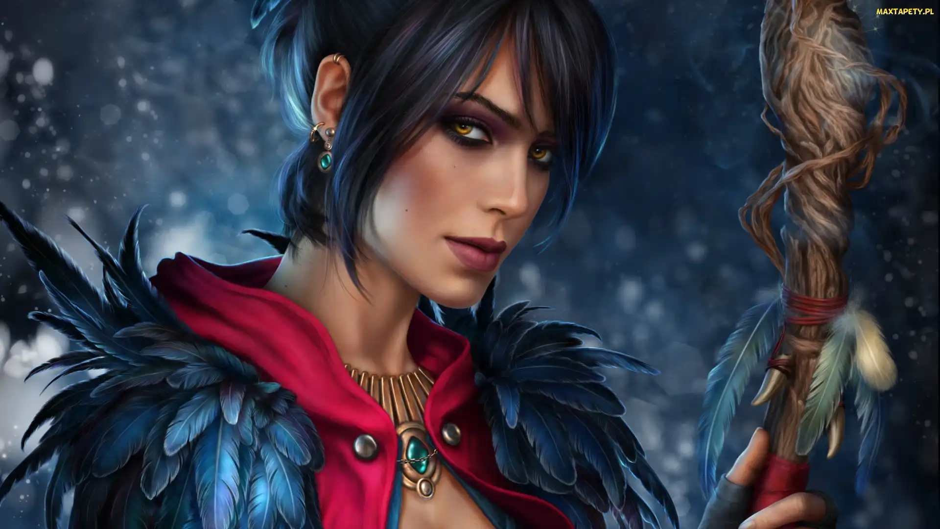 Włócznia, Kobieta, Dragon Age, Fantasy, Postać, Gra, Morrigan
