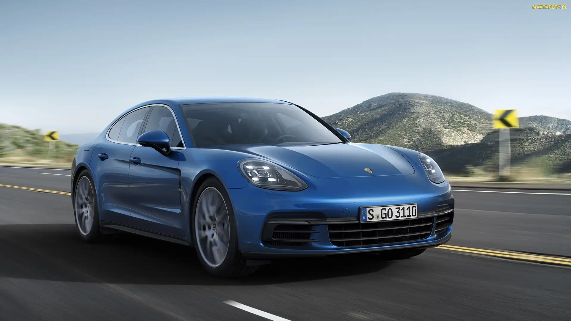 Porsche Panamera 4S Diesel Sport Turismo 971, 2017, Niebieski