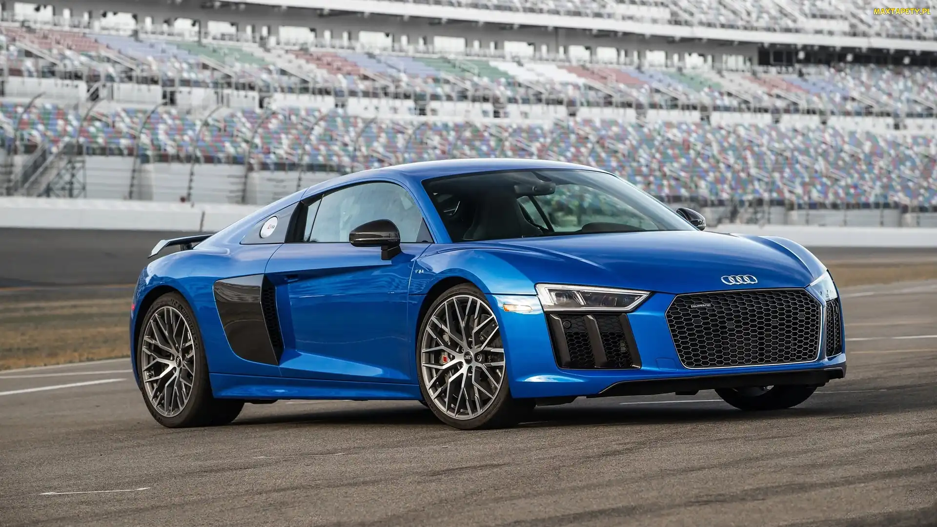 Audi R8 V10 Plus Coupé 5.2 FSI S Tronic Quattro, 2016, Niebieskie