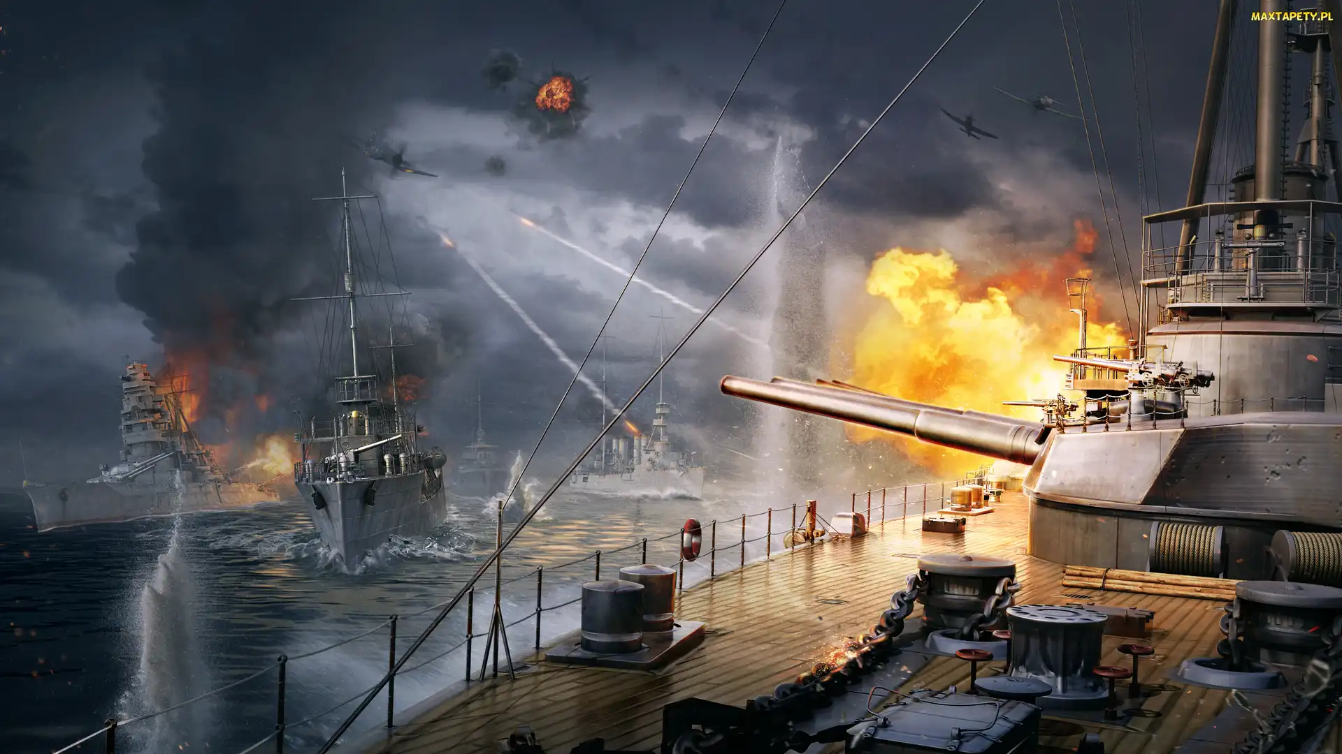 Gra, Działo, Ogień, Okręty, World of Warships