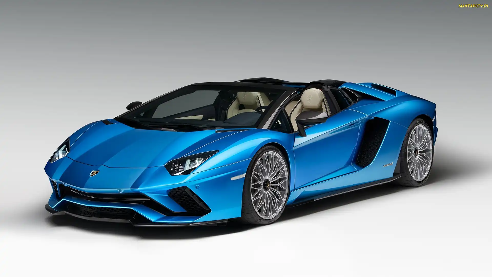 Lamborghini Aventador S Roadster, 2018, Niebieskie