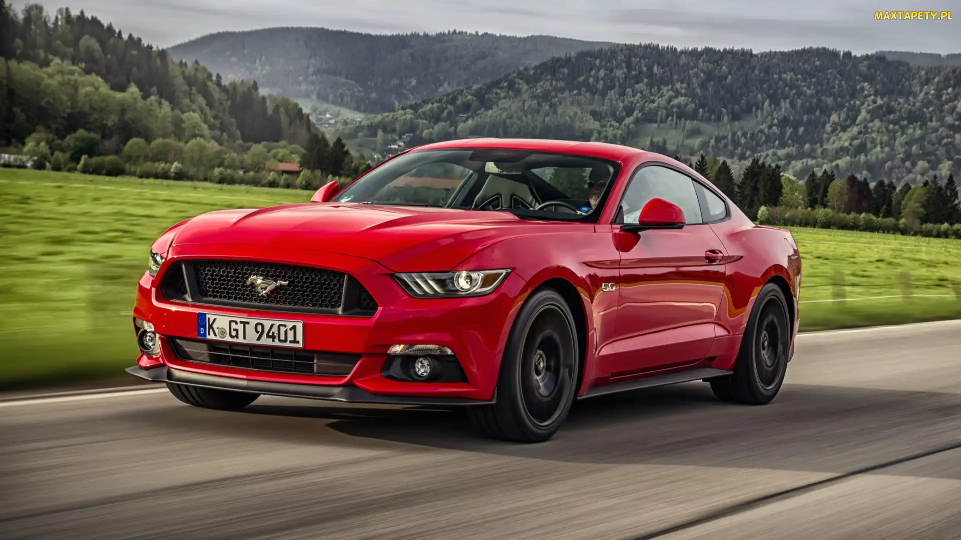 Ford Mustang, 2015, Czerwony