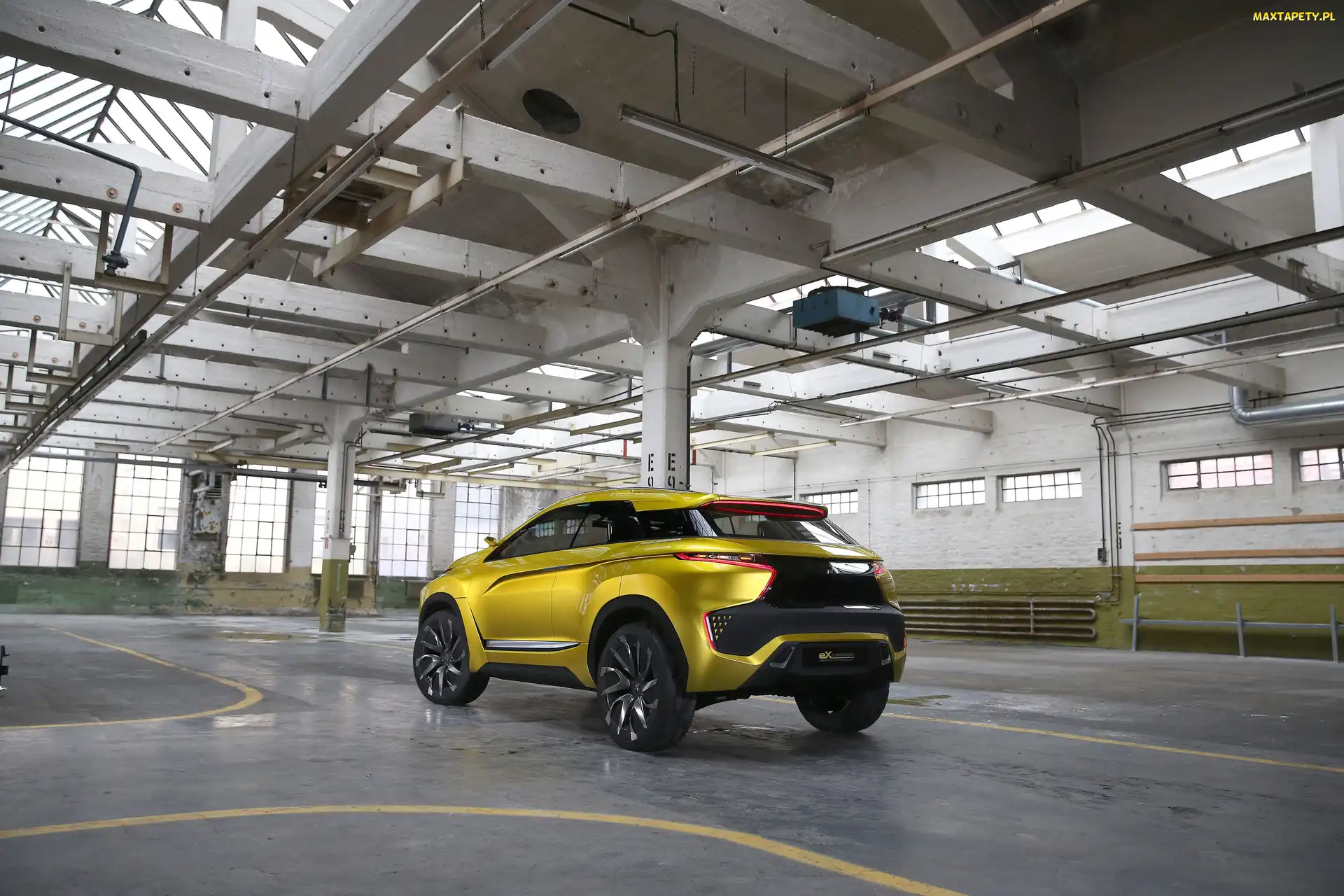 Tył, 2015, Żółty, Mitsubishi eX Concept
