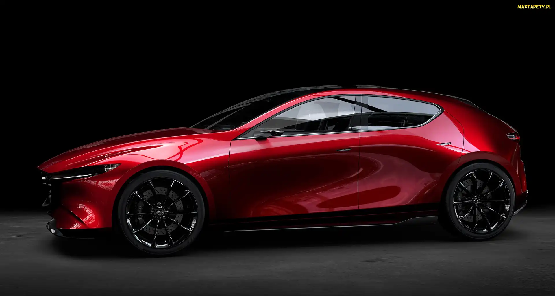 2017, Concept, Czerwona, Mazda Kai