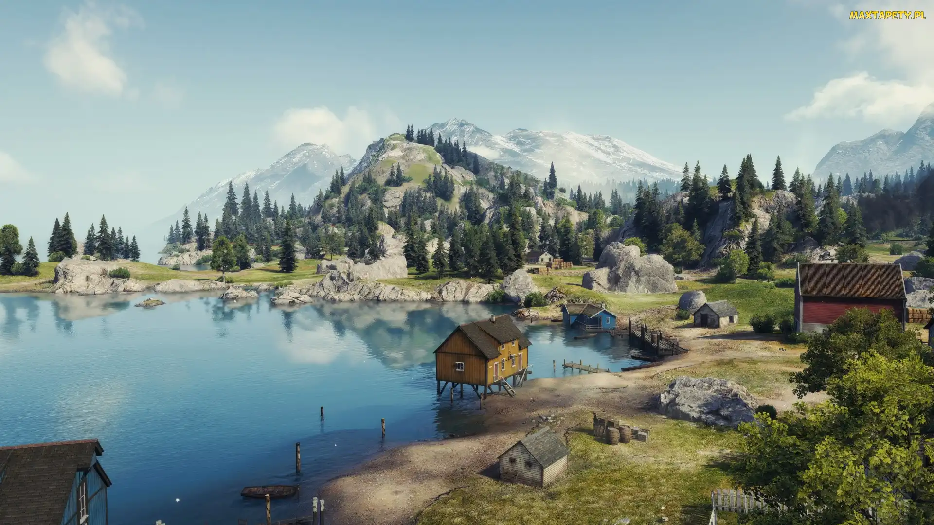 Gra, Cichy Brzeg, Mapa, Serene Coast, World of Tanks