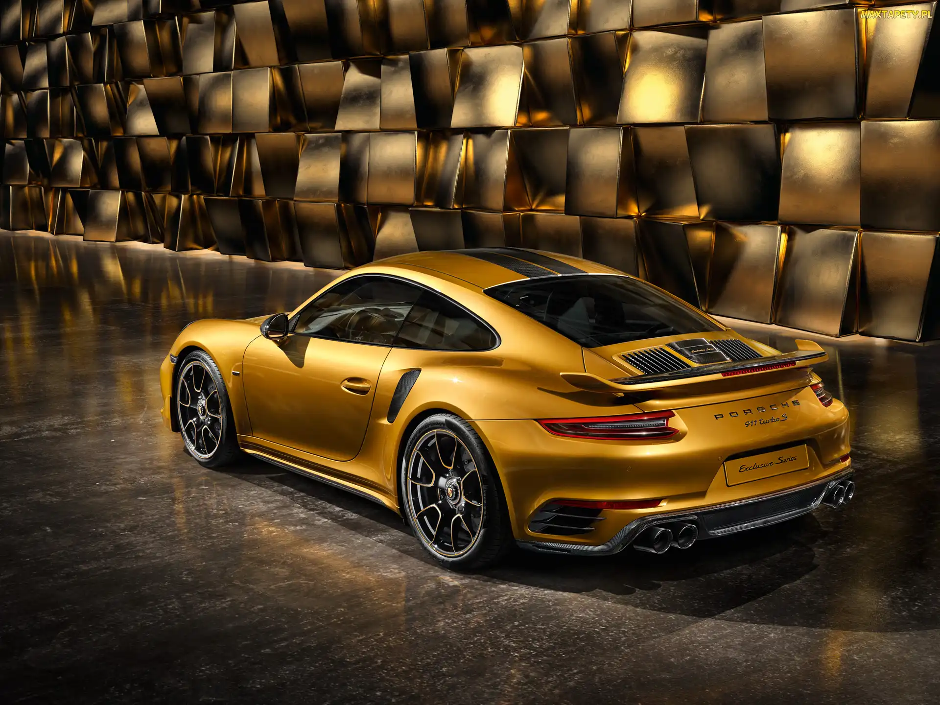 Tył, Bok, Porsche 911 Turbo S Exclusive Series, 2018