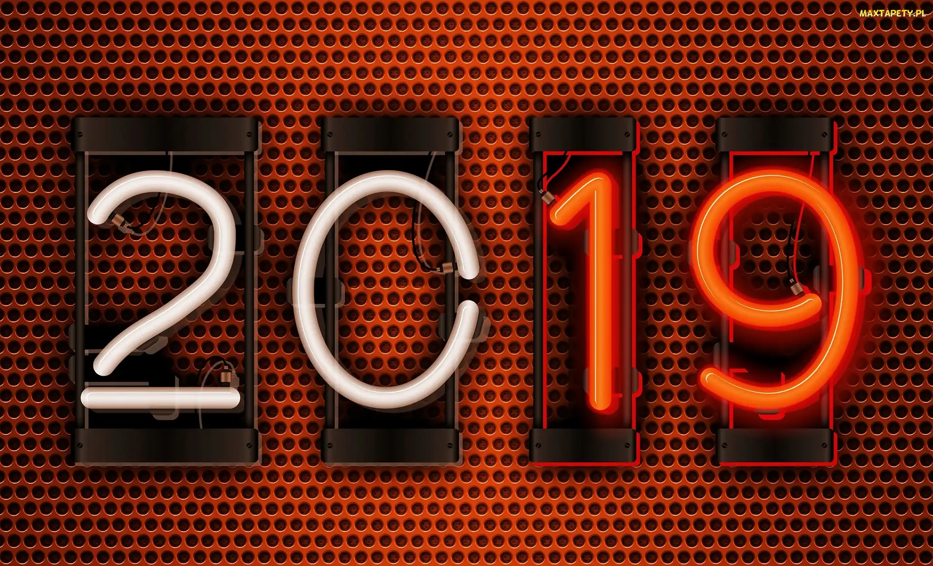 2019, Neon, Nowy Rok