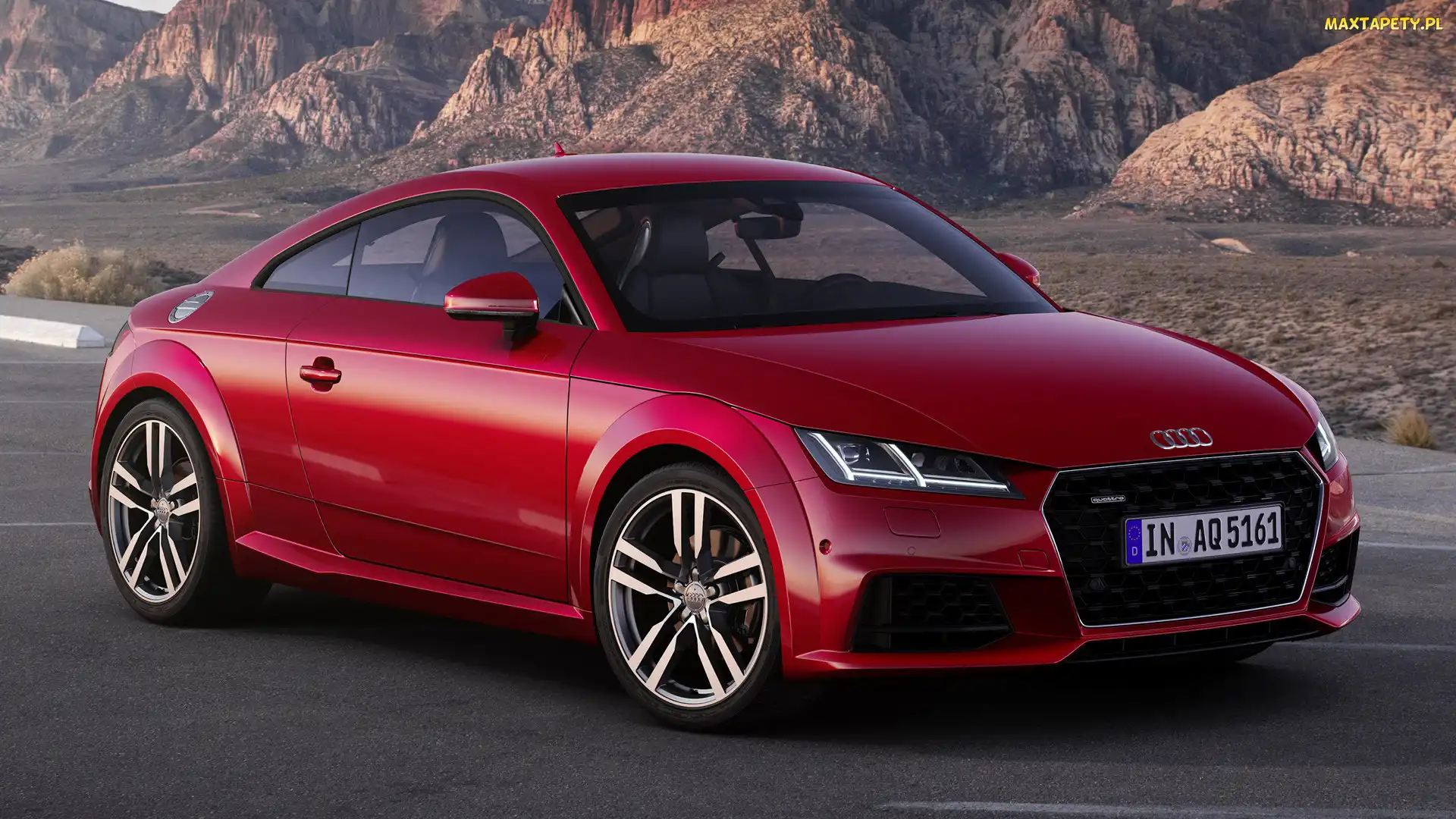Bok, Przód, Czerwone, Audi TT