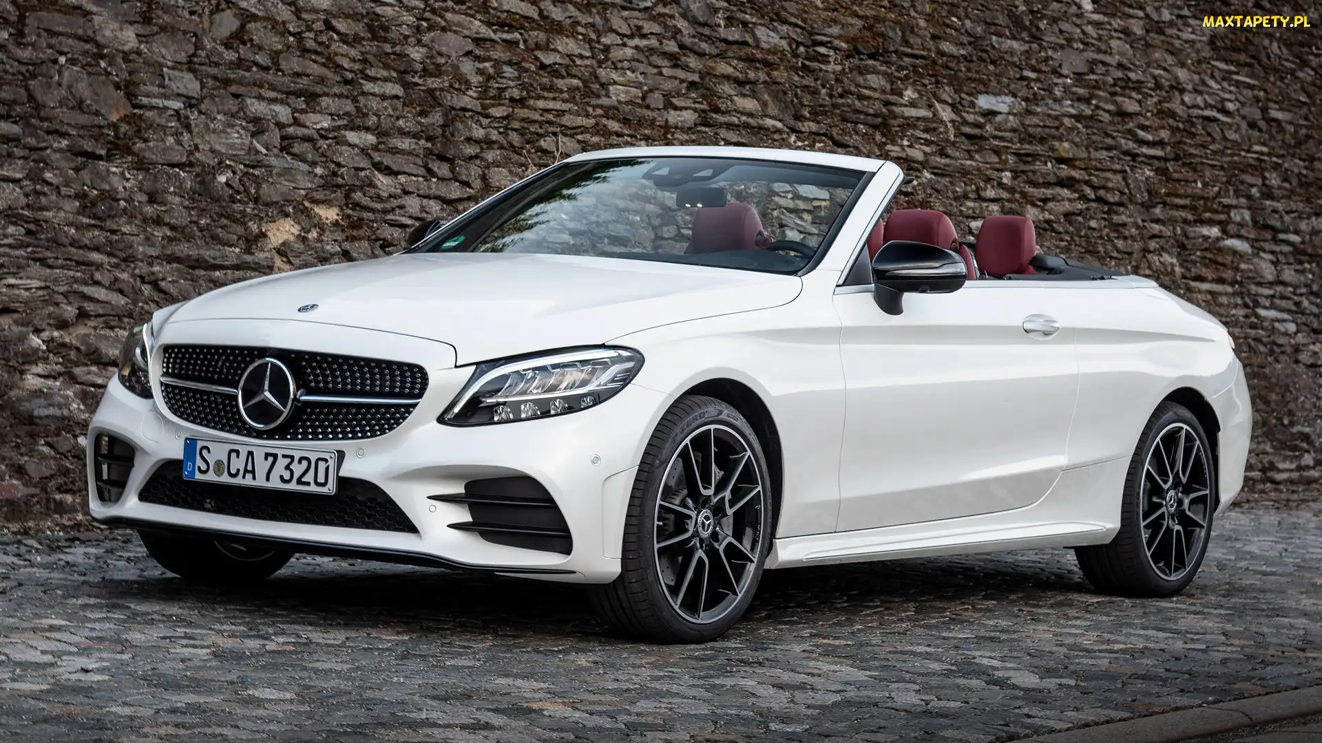 Cabrio, AMG Line, Biały, Mercedes-Benz C