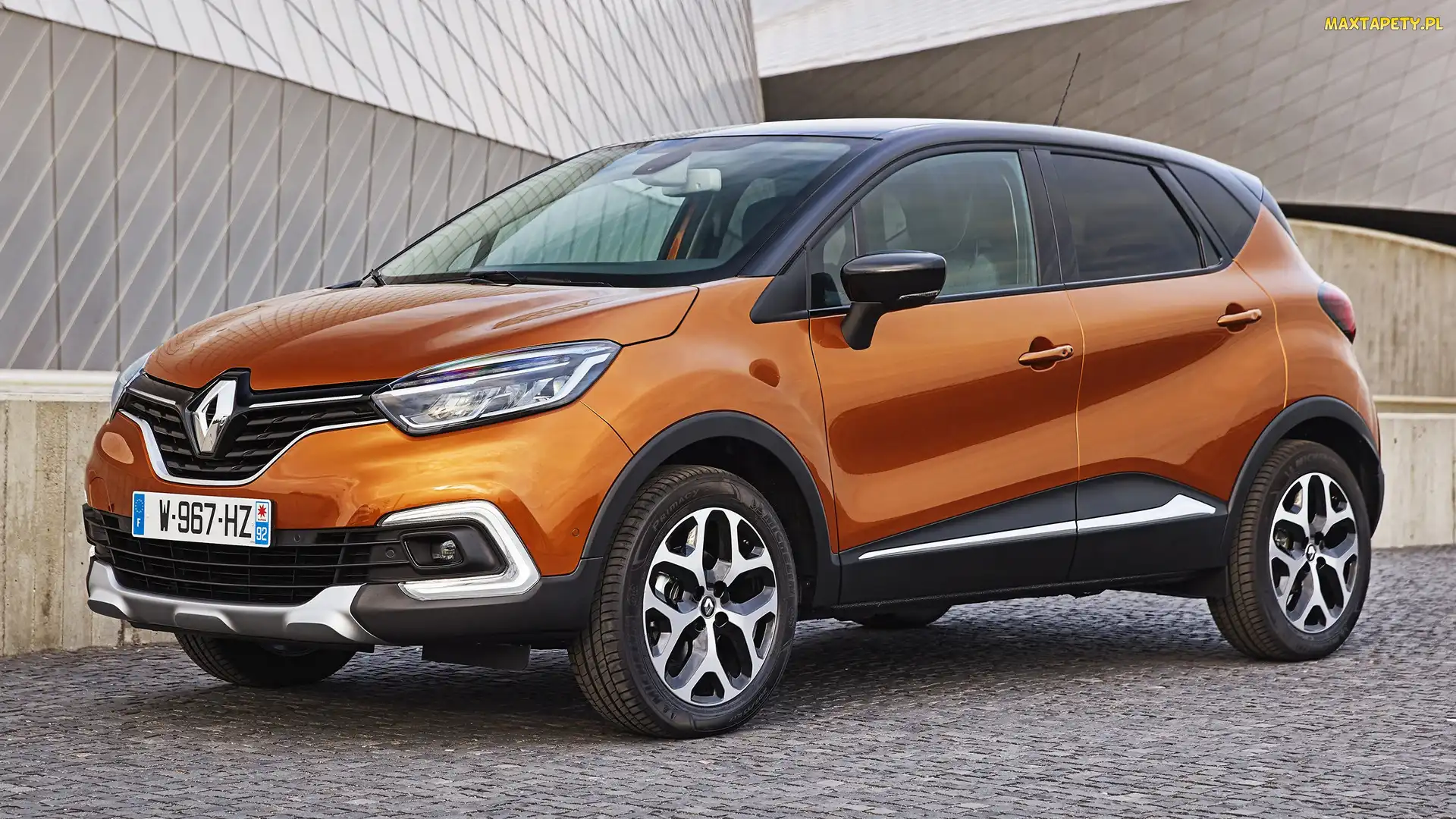 Jasnobrązowy, Przód, Bok, Renault Captur