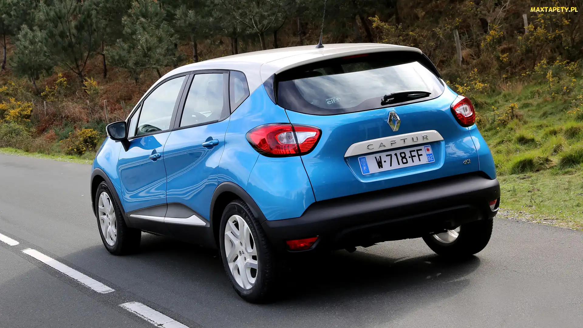 Renault Captur, Tył, Niebieski