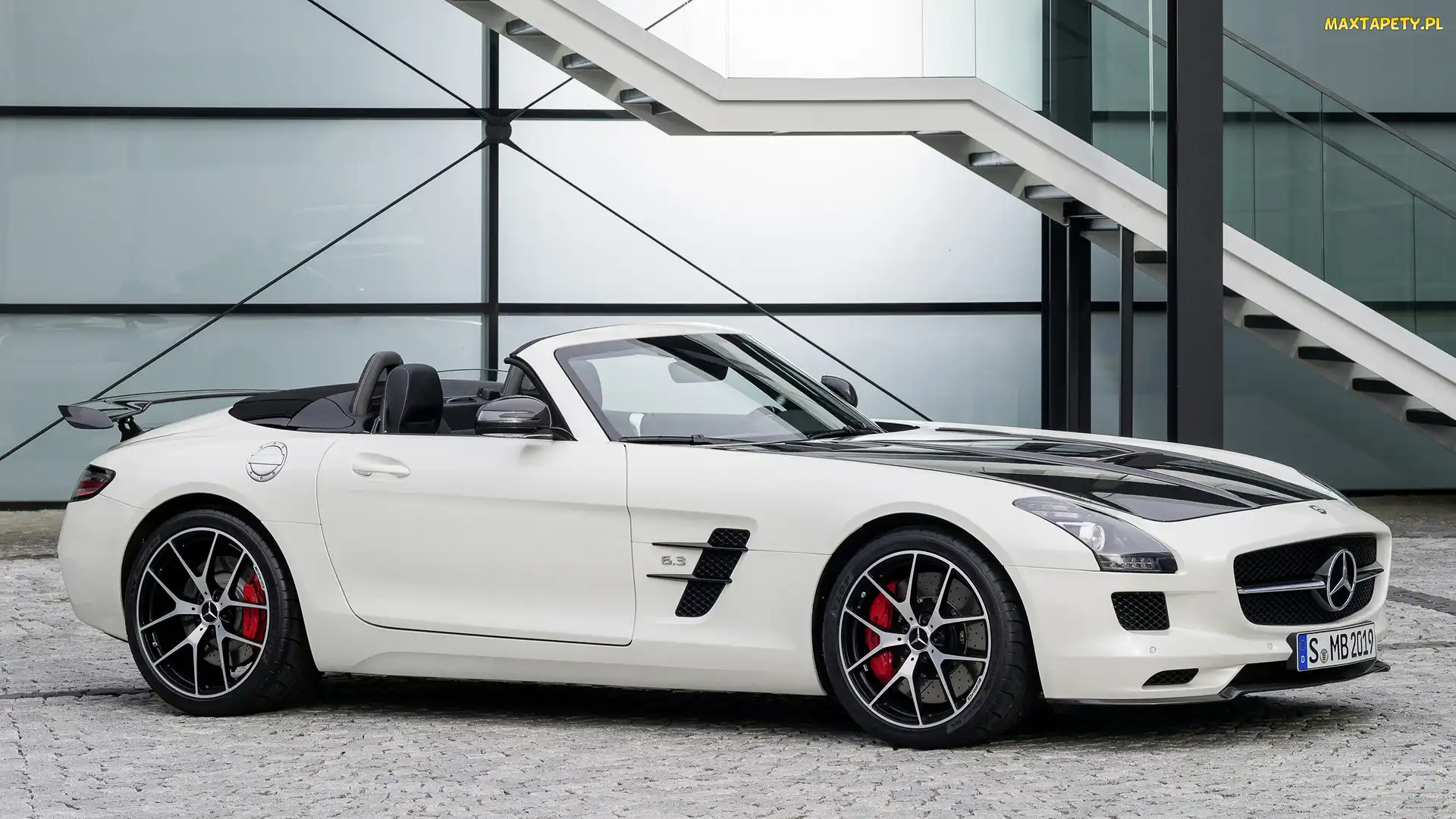 Mercedes-Benz SLS AMG GT, Bok, Biały
