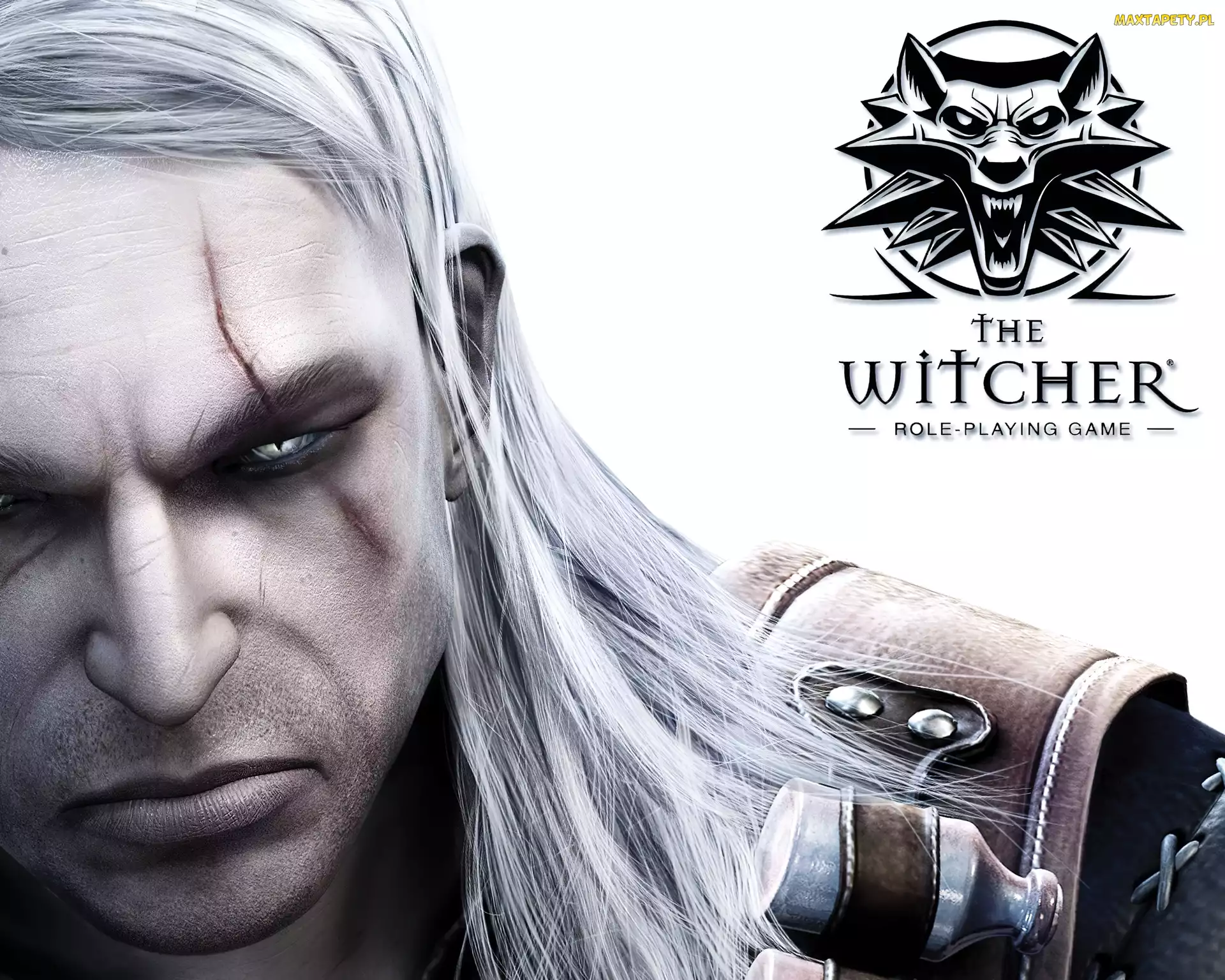 twarz, amulet, The Witcher, mężczyzna