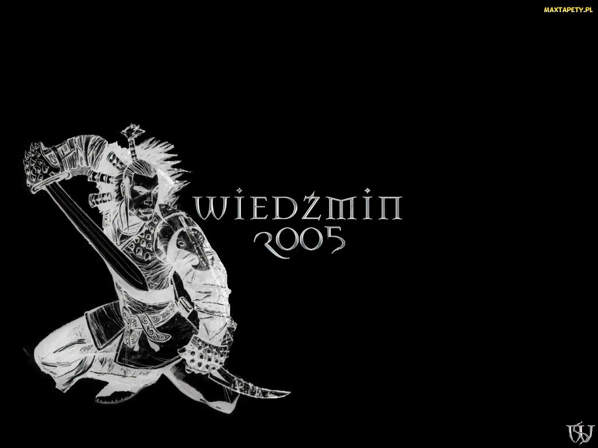 miecz, postać, The Witcher, szkic