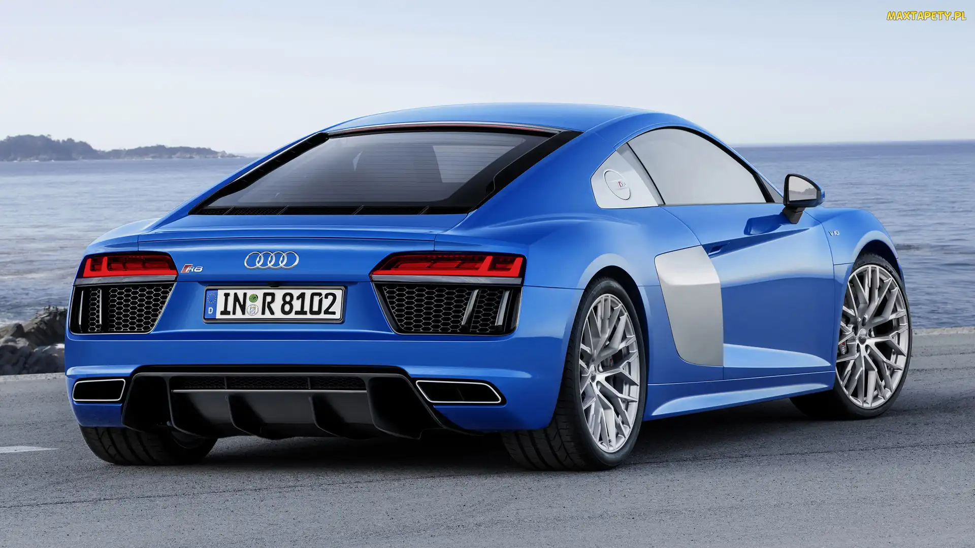 Audi R8, Coupe, Niebieskie