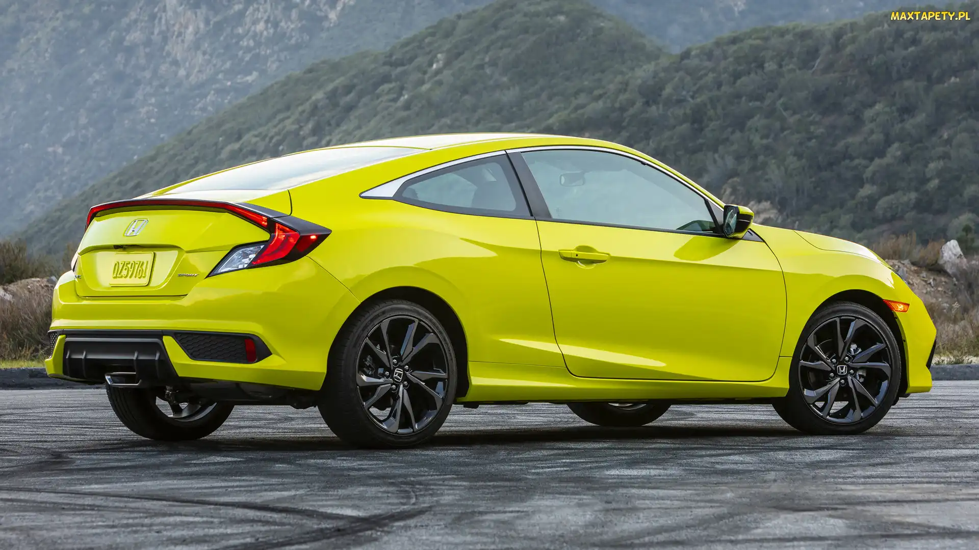 Honda Civic, Coupe, Żółta