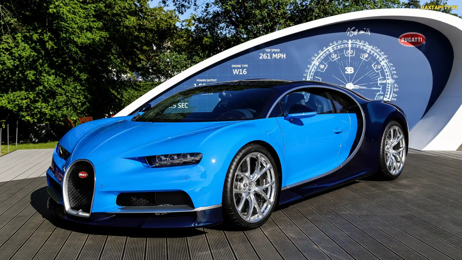 Bugatti Chiron, Niebieski