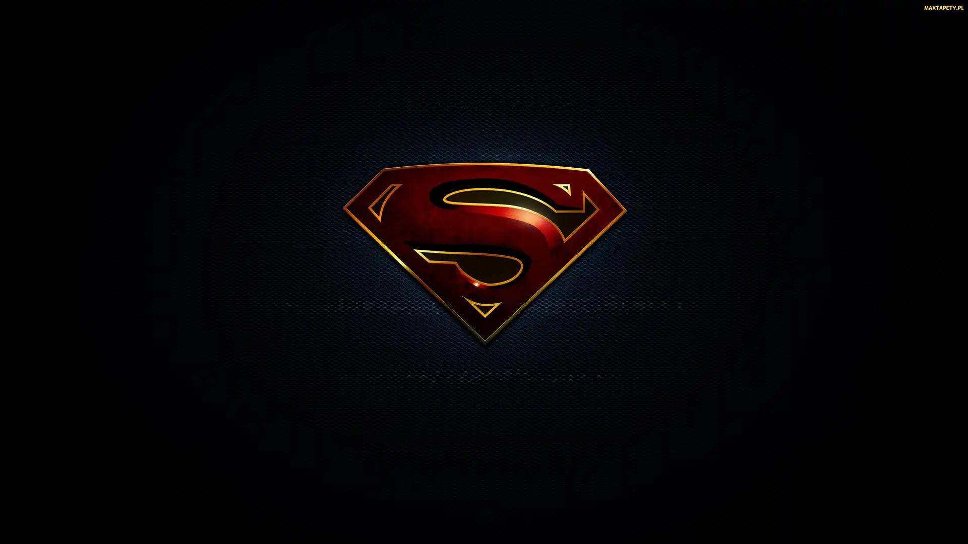 Logo, Tło, Ciemne, Superman
