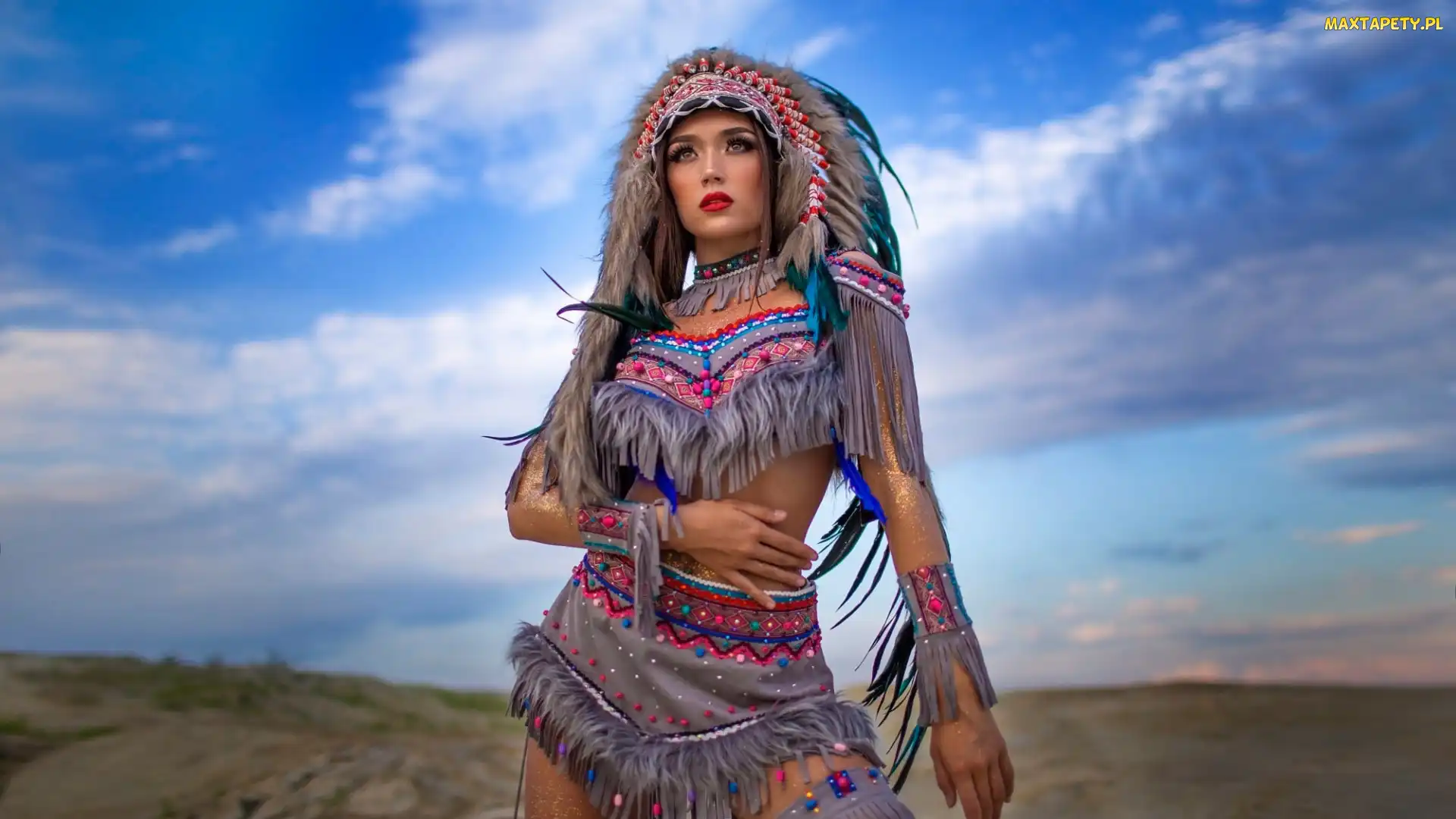 Kobieta, Indianka, Strój
