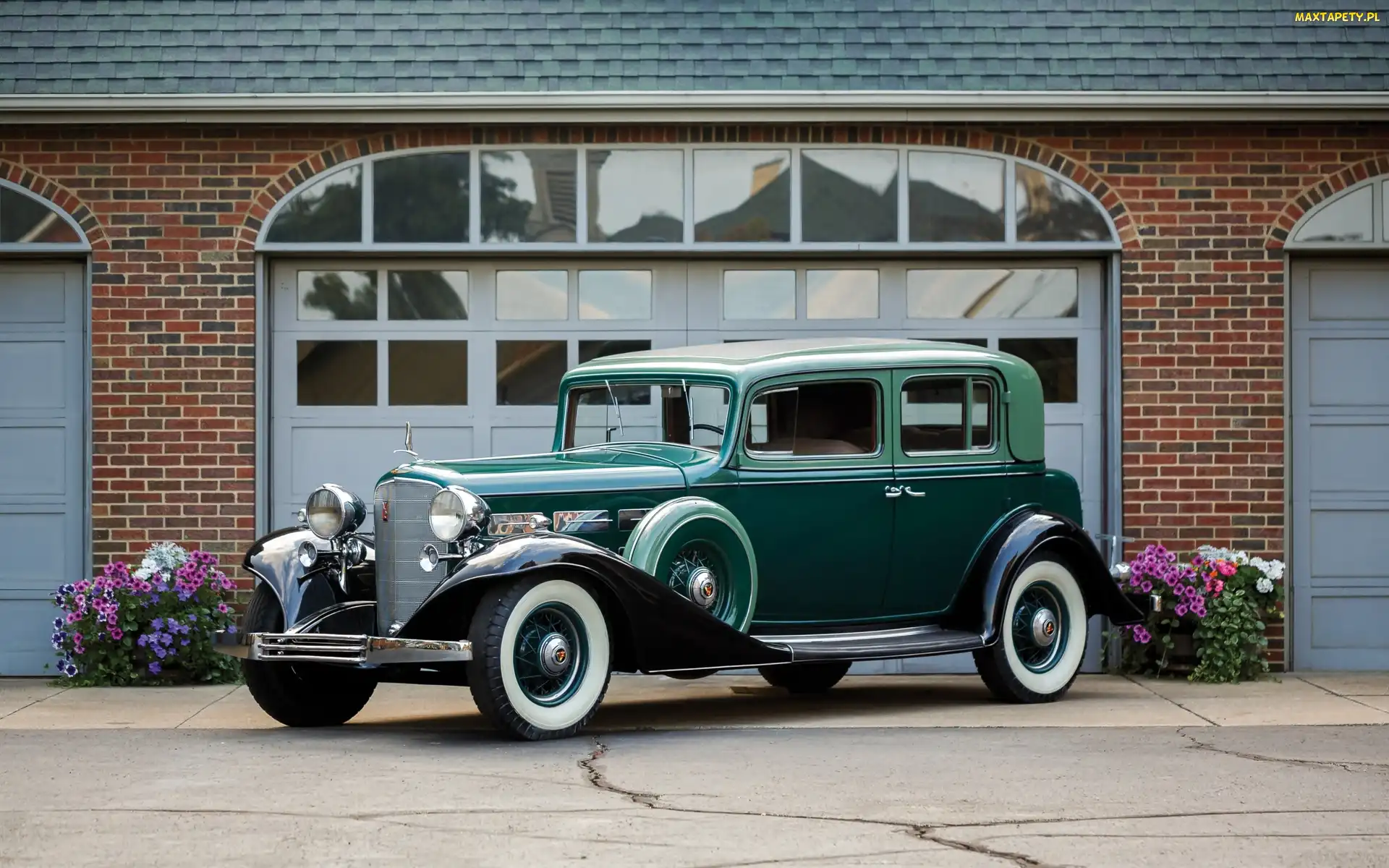 Zabytkowy, 1933, Cadillac V12 370-C, Zielony