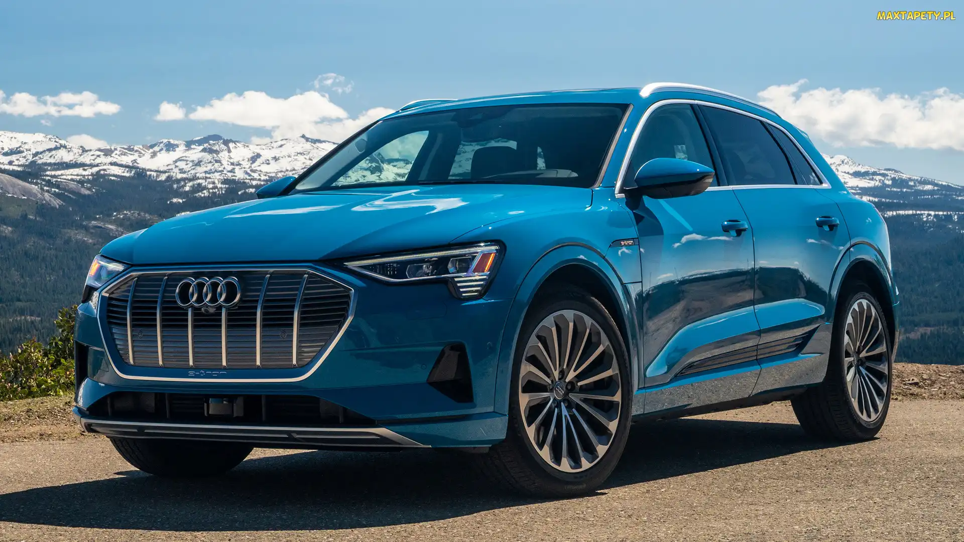 Audi e-Tron, 2019, Niebieski