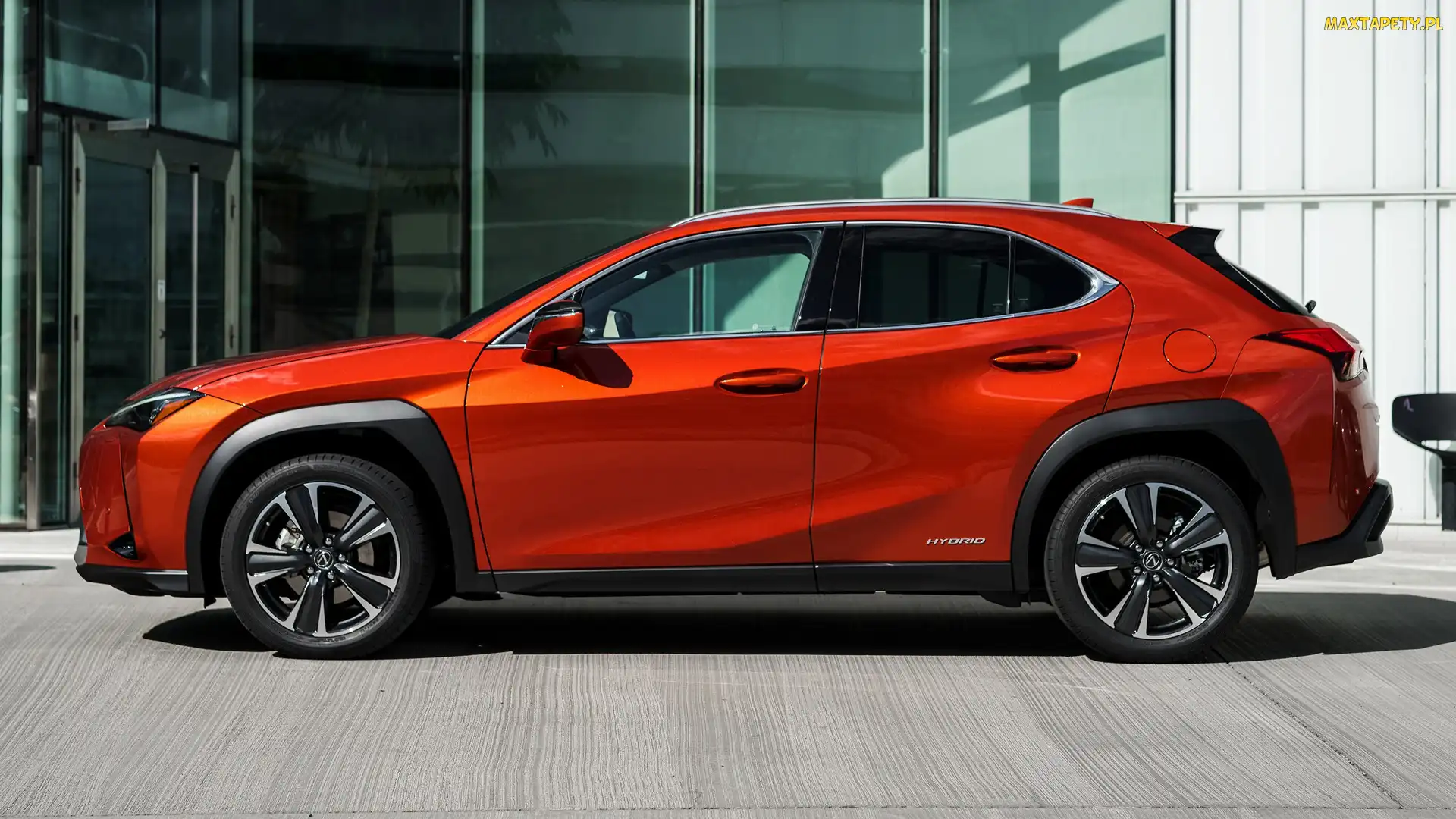 Lexus UX Hybrid, Bok, Czerwony