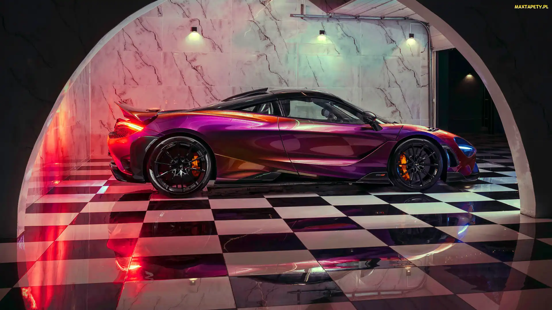 Czerwony, Bok, McLaren 765LT
