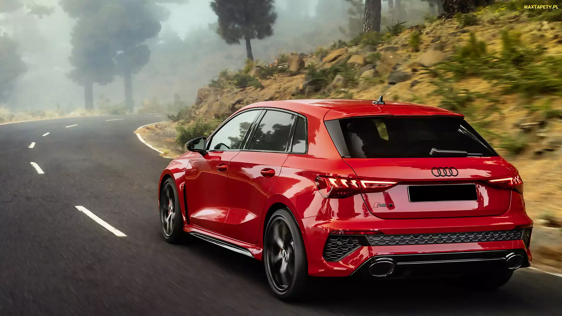 Czerwone, Tył, Audi RS3 Sportback