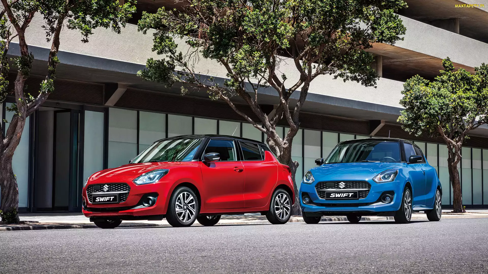 Niebieskie, Suzuki Swift, Czerwone