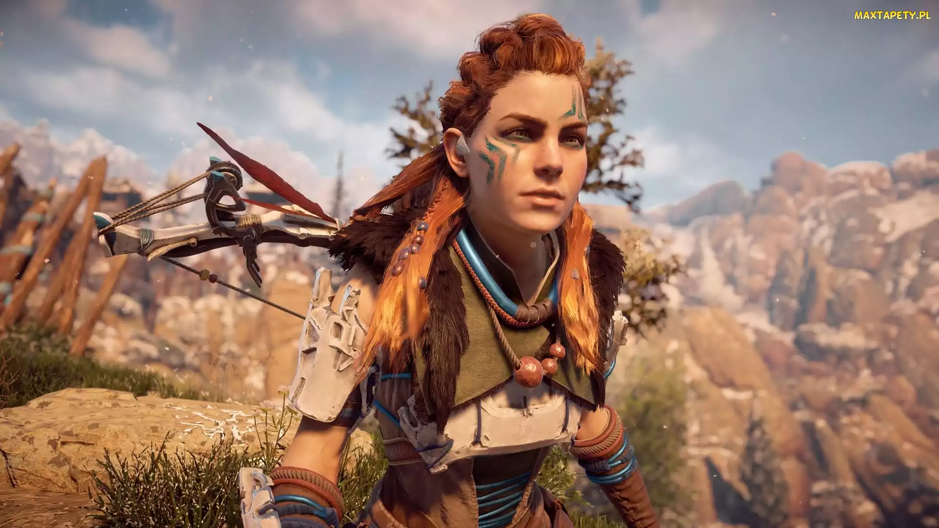 Horizon Zero Dawn, Gra, Aloy, Zbliżenie