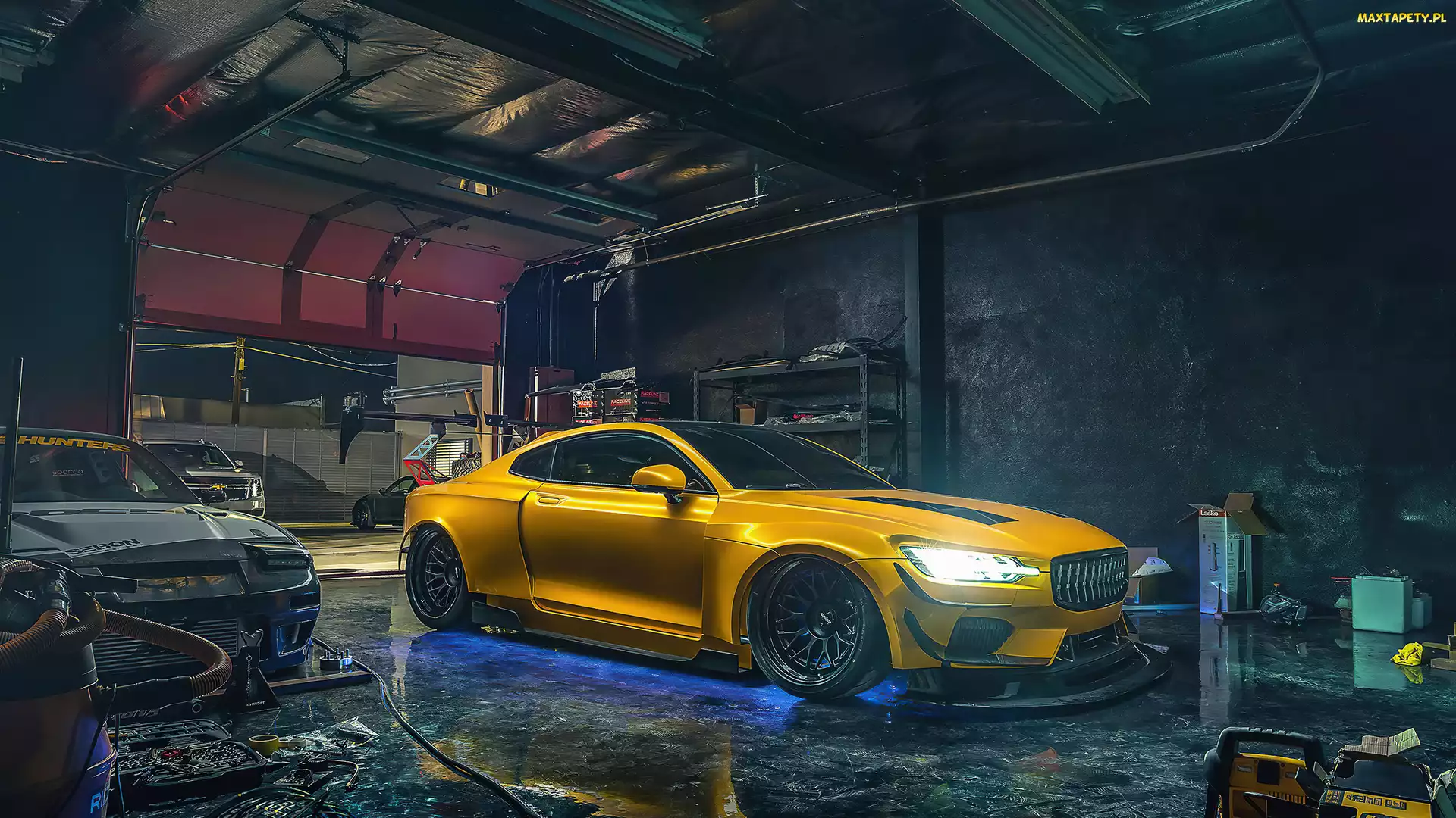 Żółty, Sportowy, Need for Speed Heat, Gra, Polestar 1, Samochód