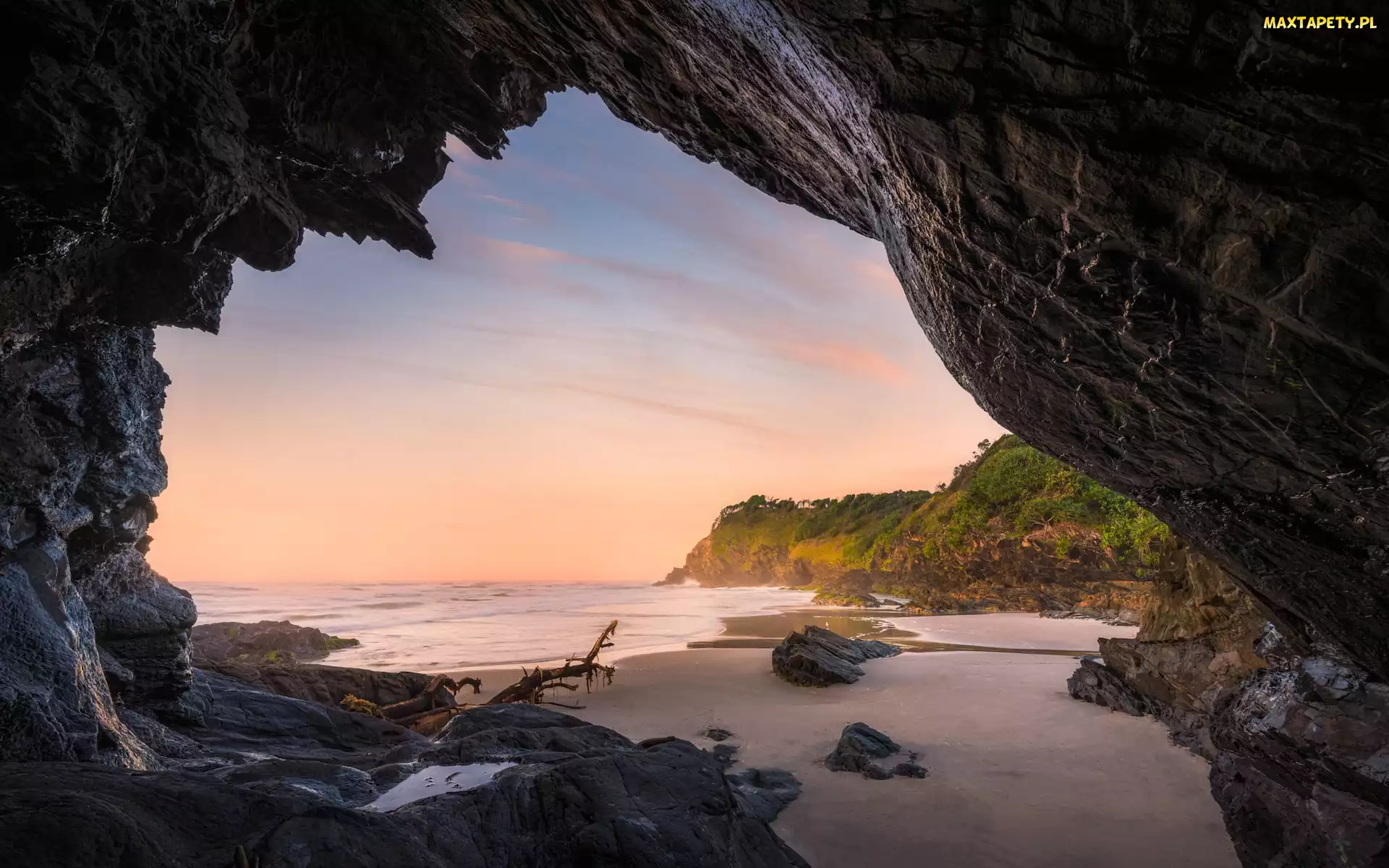 Morze, Byron Bay, Nowa Południowa Walia, Skały, Zatoka, Australia, Morze