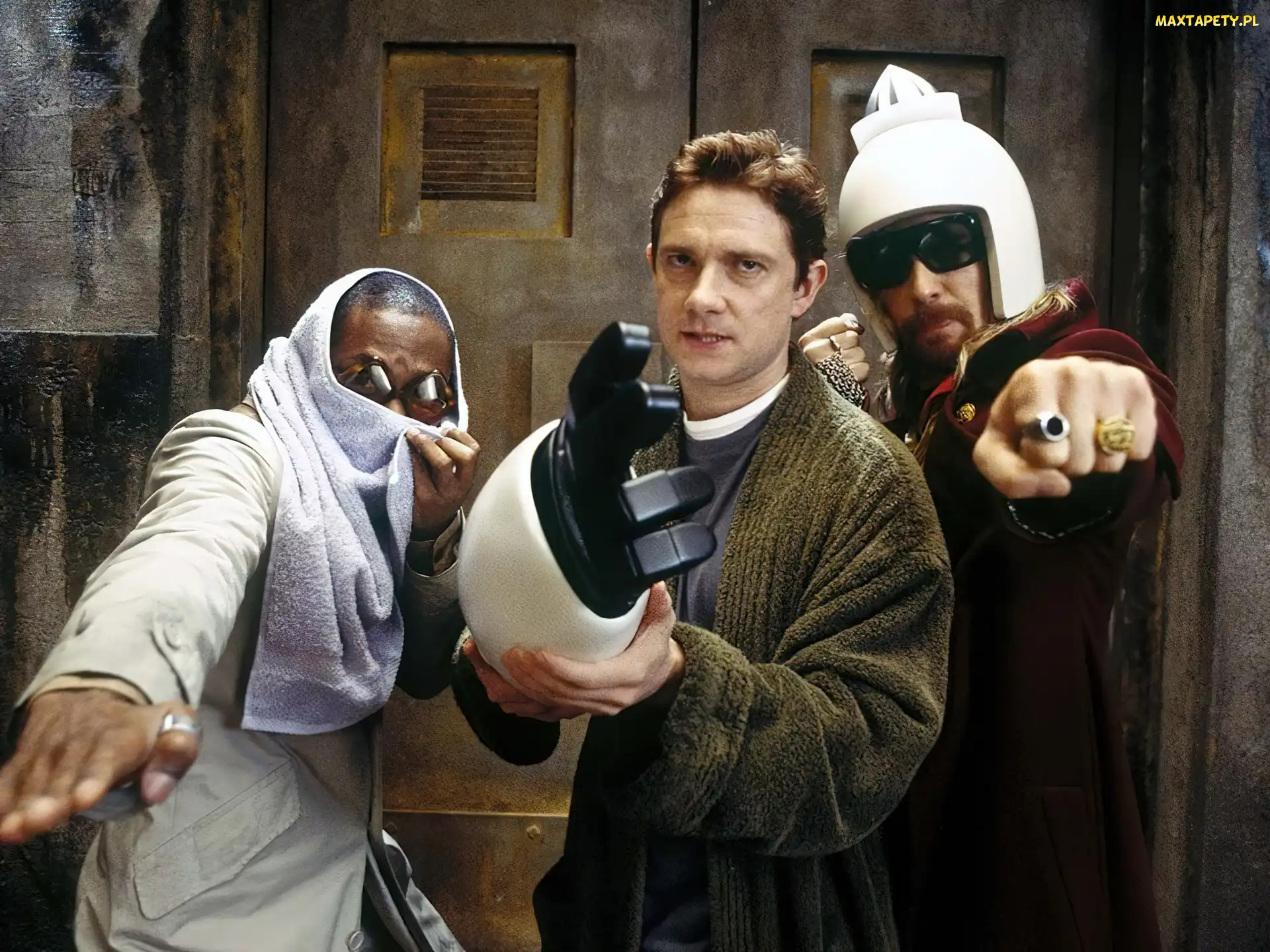 dłoń, postacie, Hitchhikers Guide To The Galaxy, Martin Freeman