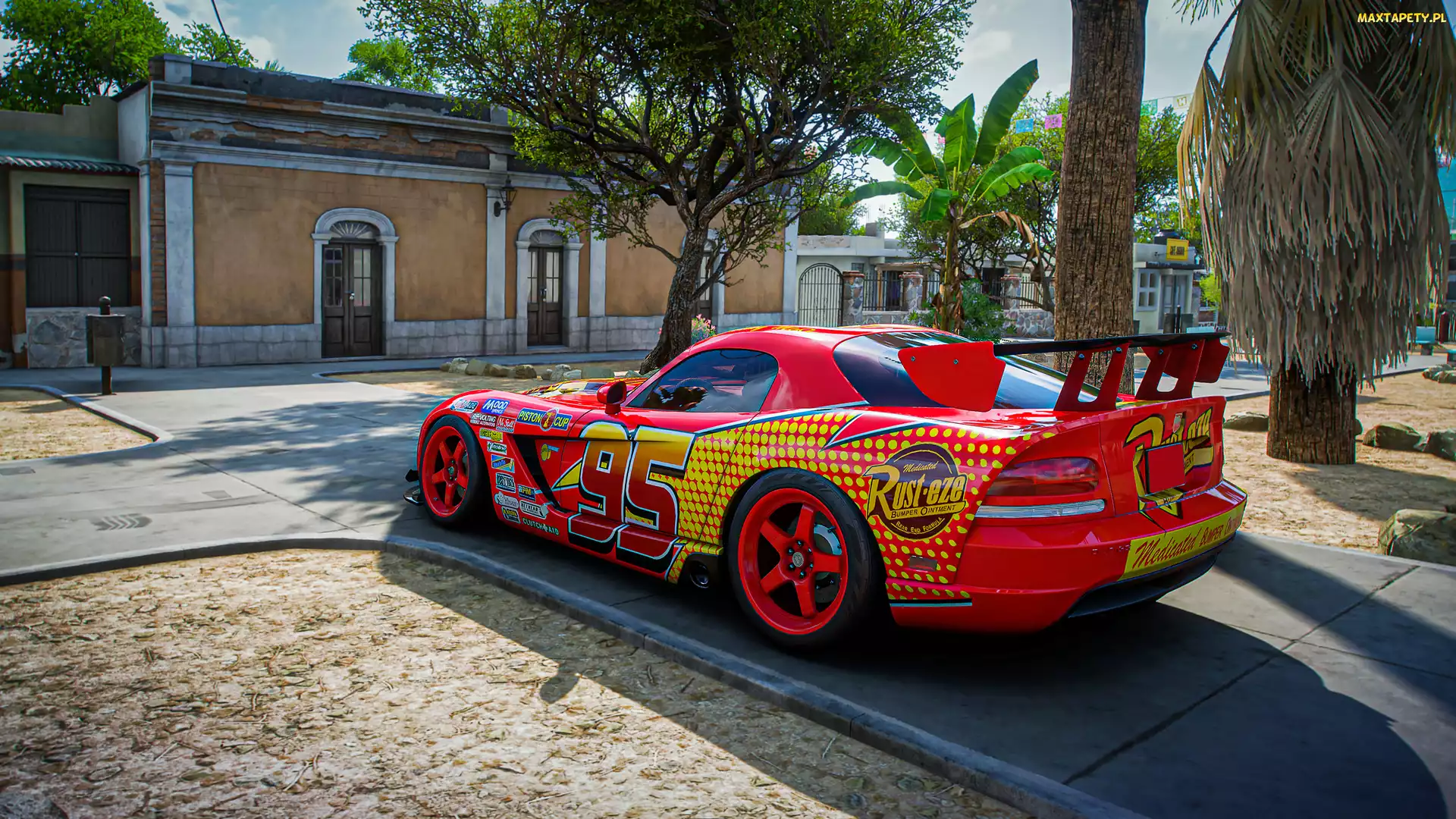Czerwony, Dodge Viper, Gra, Forza Horizon 5