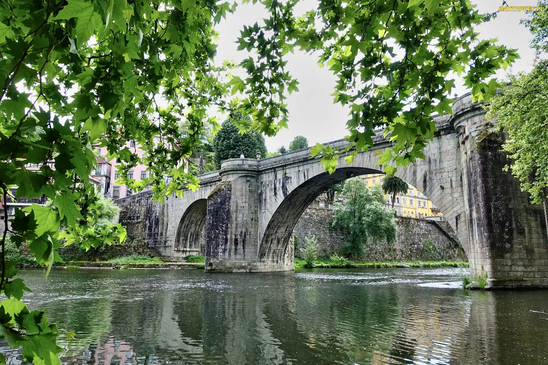 Portugalia, Amarante, Ponte Sao Goncalo, Most, Rzeka, Tamega