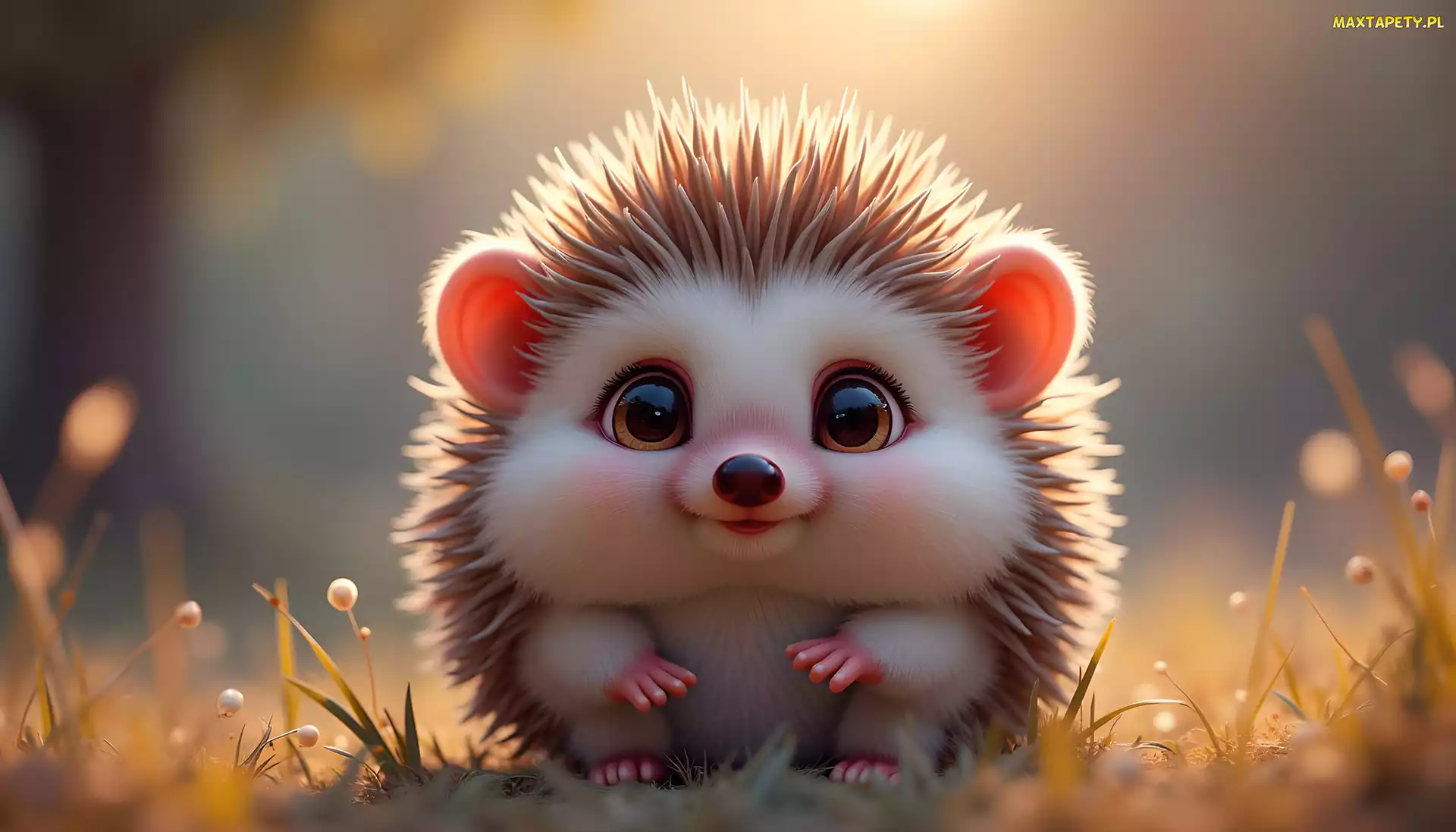 Jeż, Grafika, Jeżyk, Rośliny