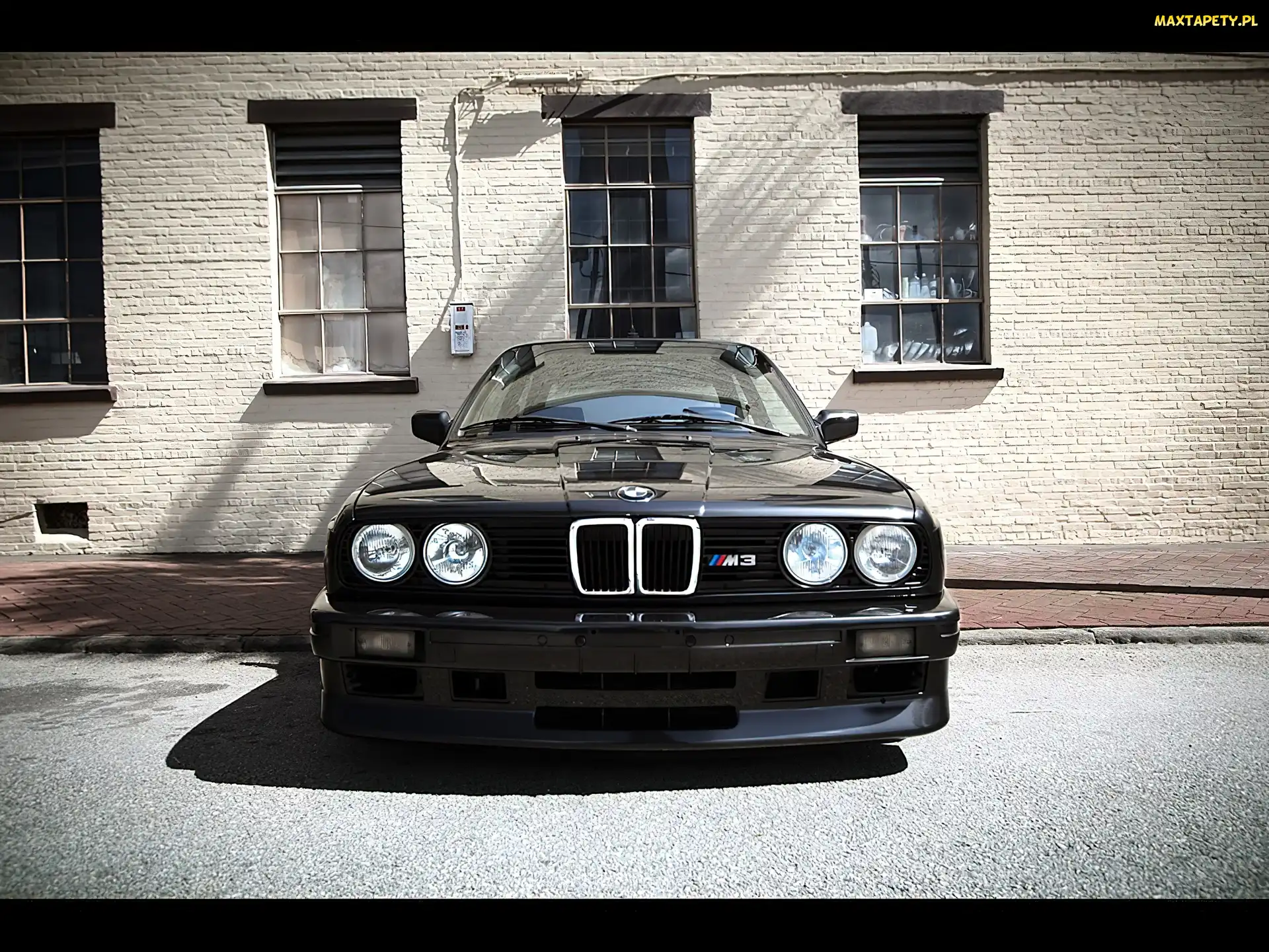 przód, BMW 3, czarny
