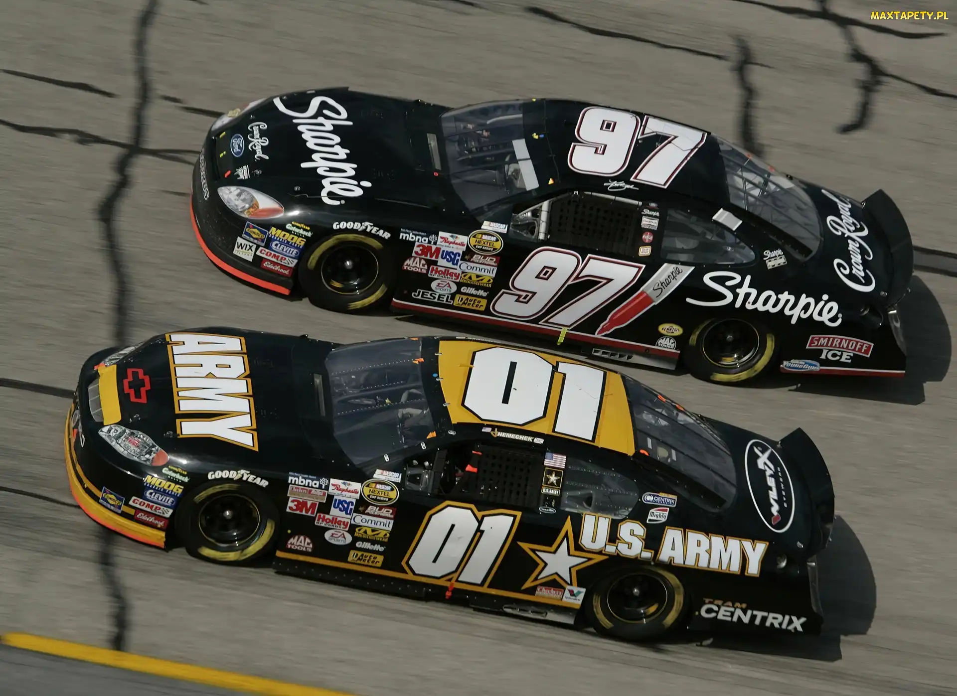 Czarne, Samochody, Nascar
