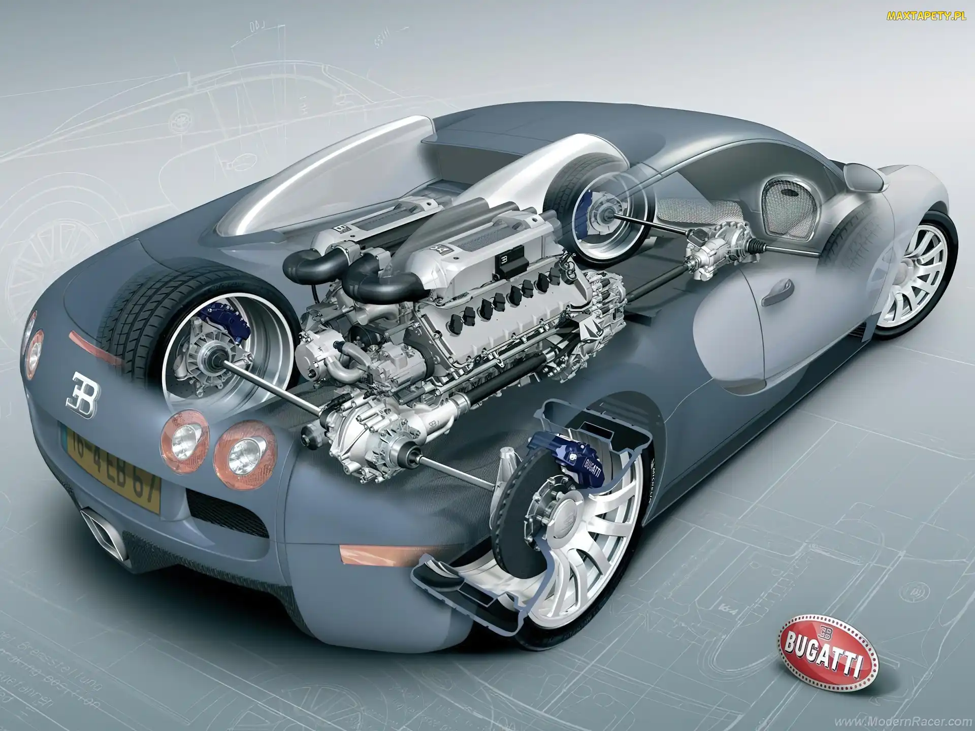 Bugatti Veyron, podwozie
